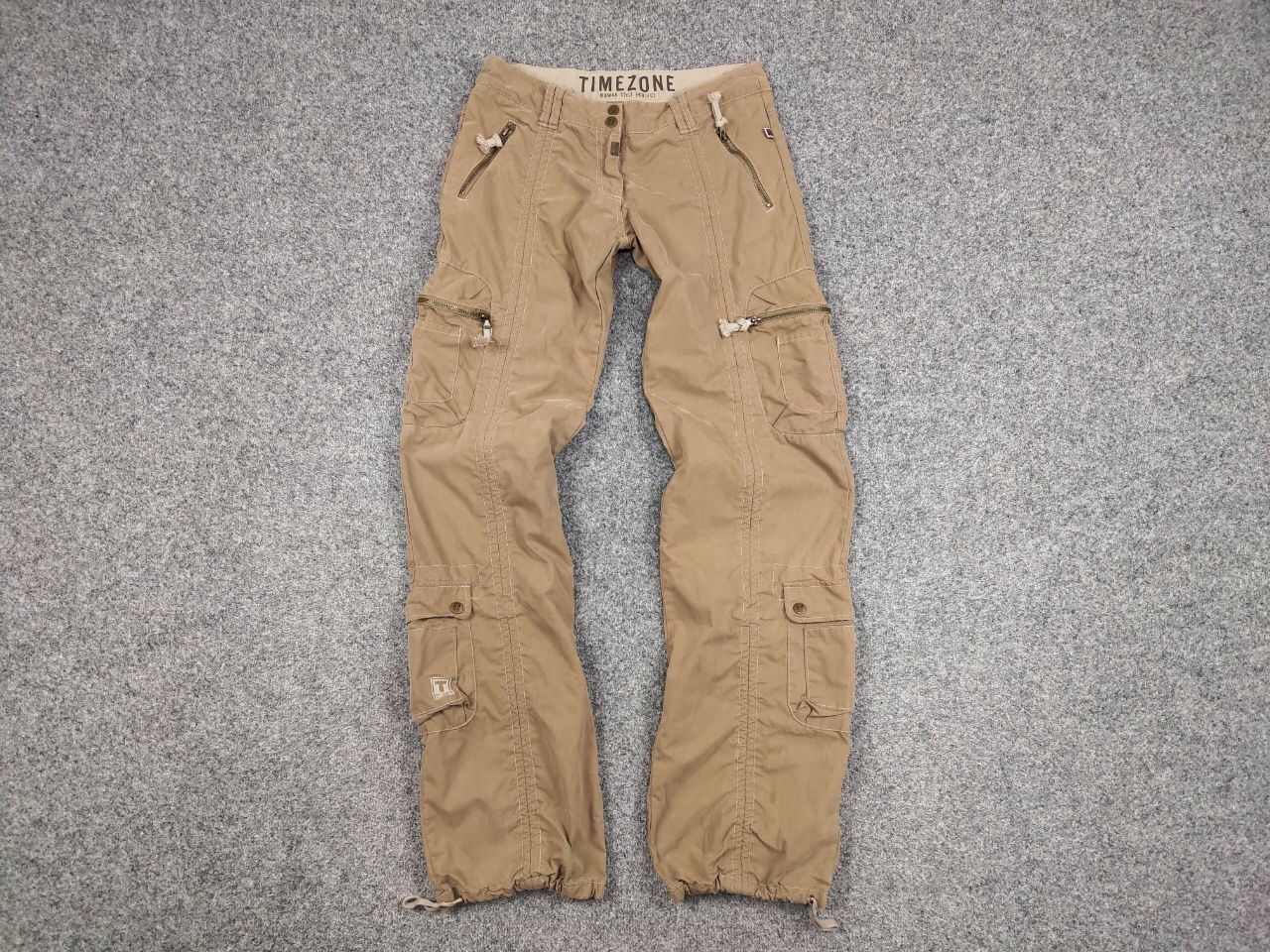 Japanese Brand Vintage 90's Japanese Bondage Zip Bootcut Beige Cargo Pants Size US 30 / EU 46 - 13 Thumbnail