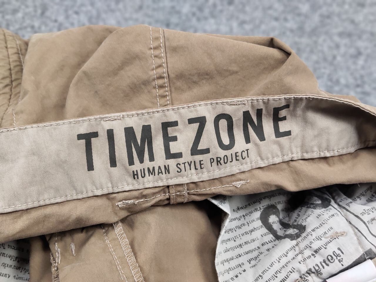 Japanese Brand Vintage 90's Japanese Bondage Zip Bootcut Beige Cargo Pants Size US 30 / EU 46 - 17 Thumbnail