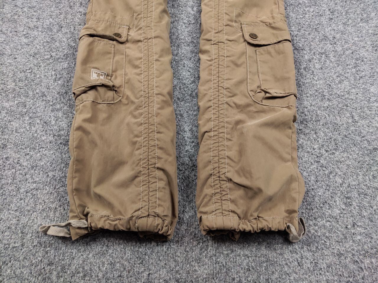 Japanese Brand Vintage 90's Japanese Bondage Zip Bootcut Beige Cargo Pants Size US 30 / EU 46 - 8 Thumbnail