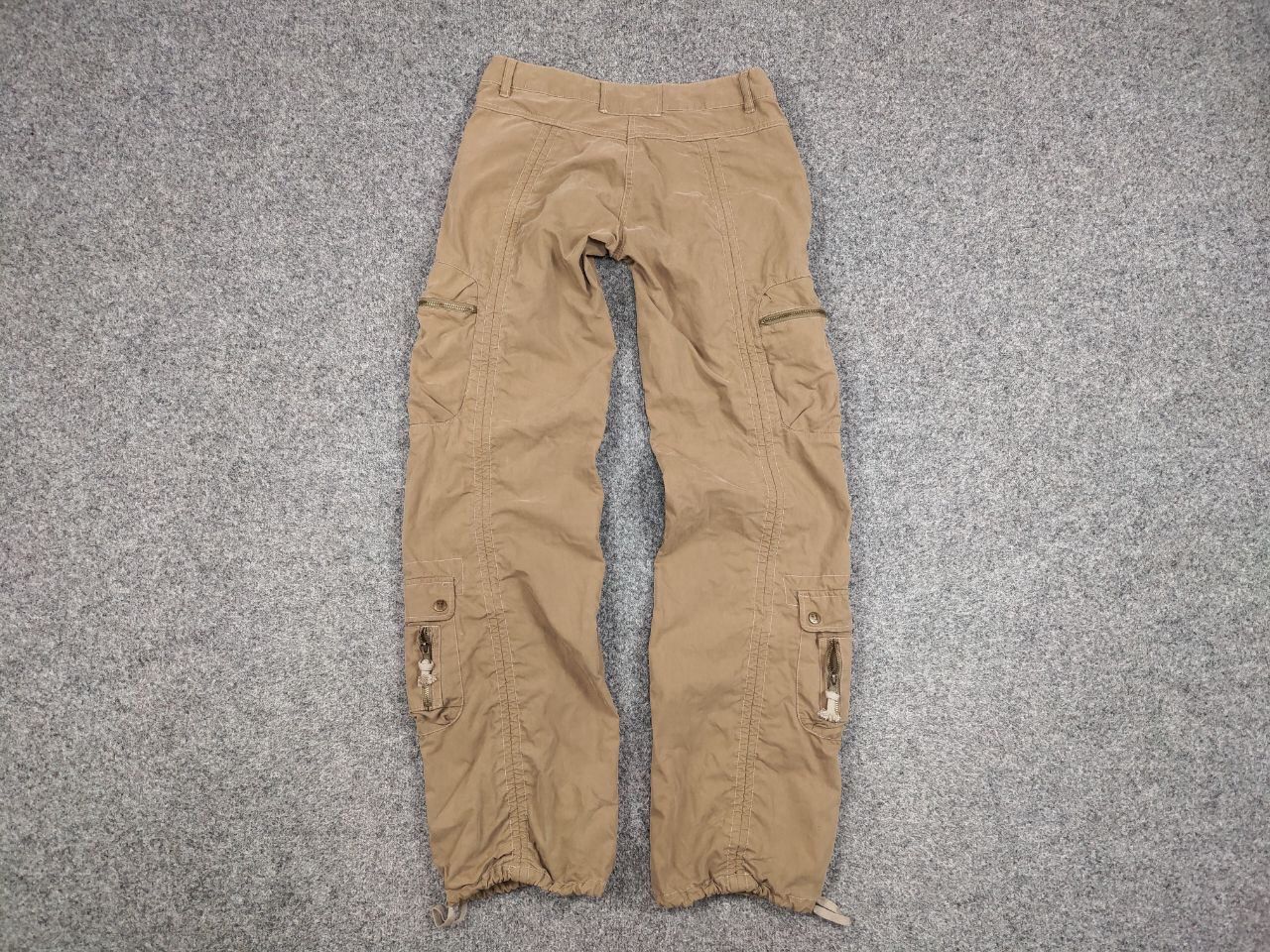 Japanese Brand Vintage 90's Japanese Bondage Zip Bootcut Beige Cargo Pants Size US 30 / EU 46 - 14 Thumbnail