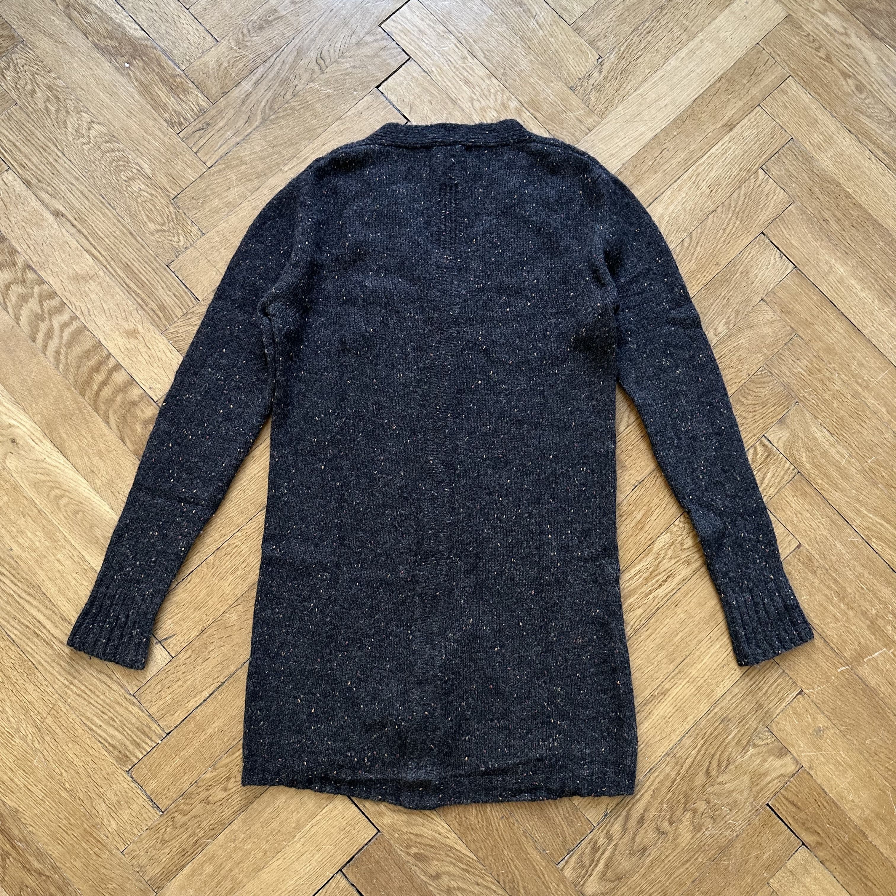 Rick Owens AW11 Speckled Oversized Cardigan Size US S / EU 44-46 / 1 - 2 Thumbnail