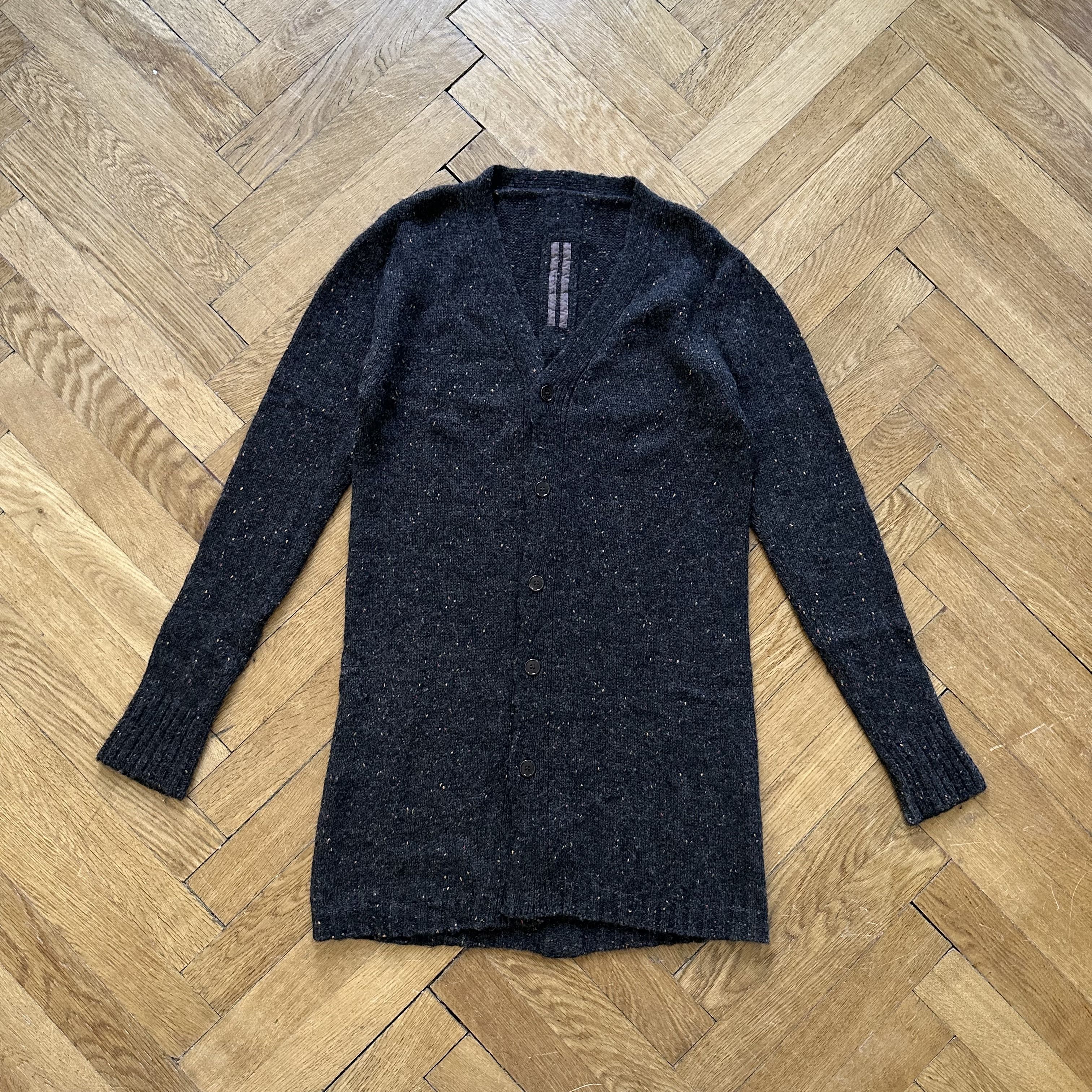 Rick Owens Mountain F/W12 ニットカーディガン Rick Owens Rick Owens Mountain FW12 Speckled Cardigan | Grailed
