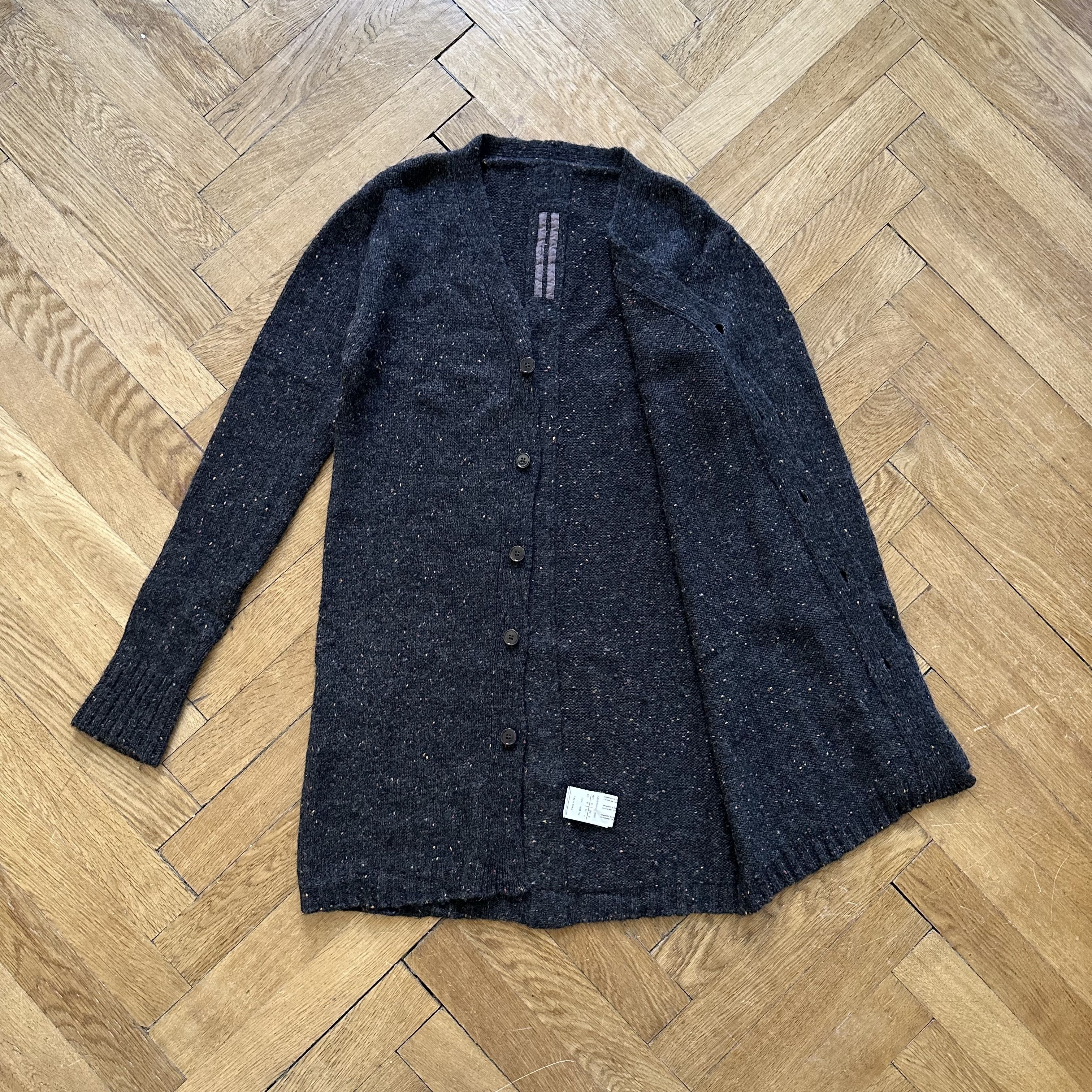 Rick Owens AW11 Speckled Oversized Cardigan Size US S / EU 44-46 / 1 - 3 Thumbnail
