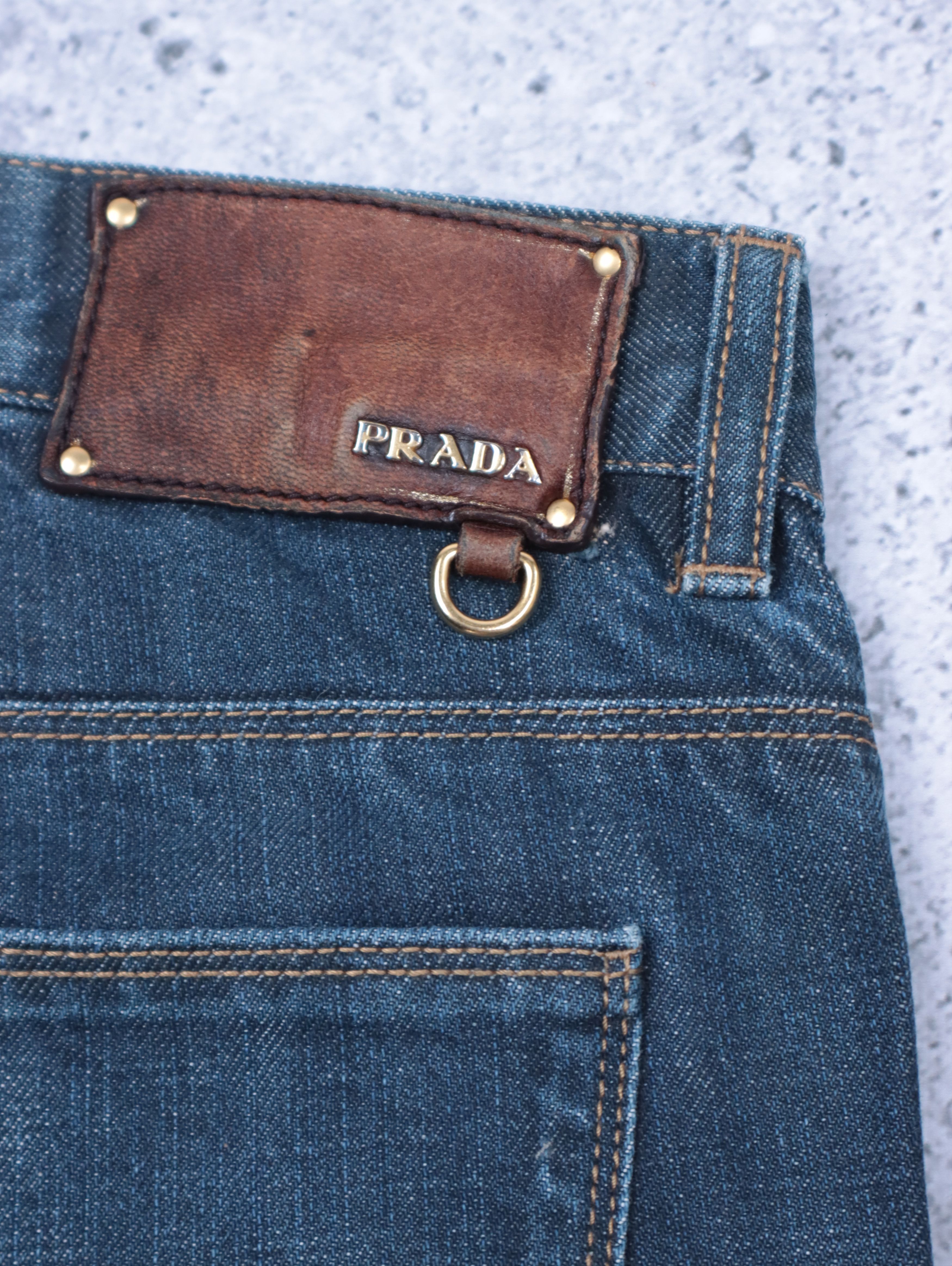 Designer × Prada Y2K Prada Raw Denim Jeans 31 Size US 31 - 9 Thumbnail