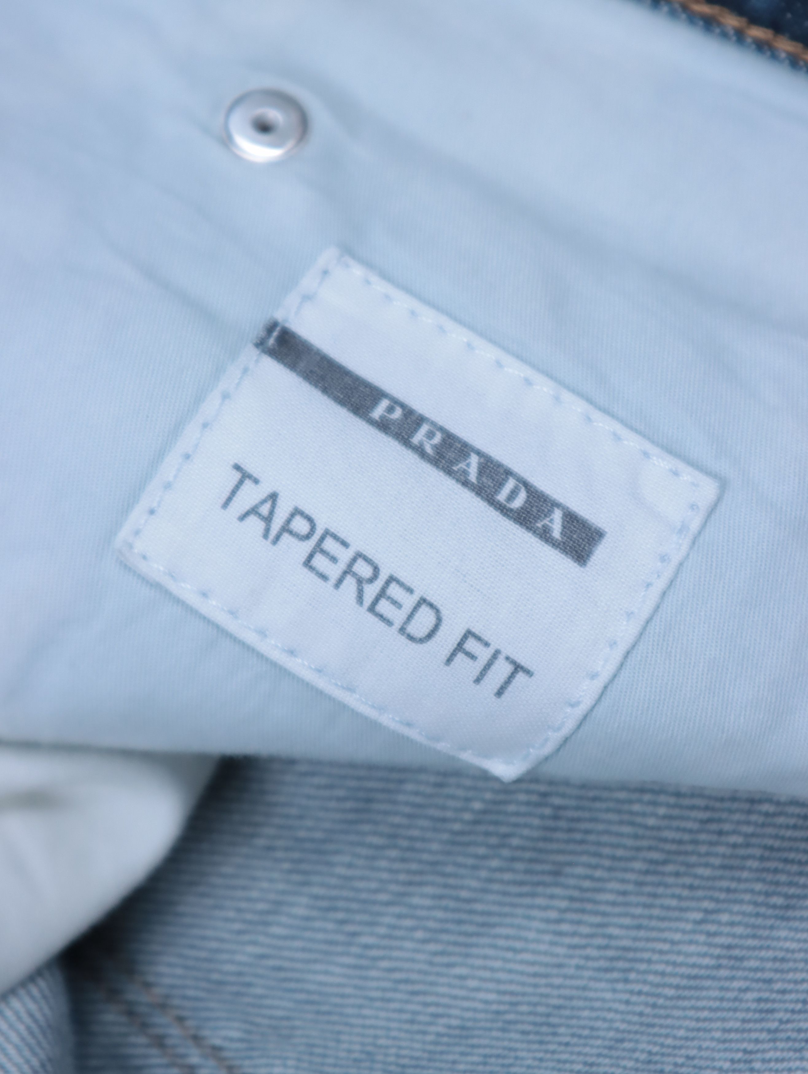 Designer × Prada Y2K Prada Raw Denim Jeans 31 Size US 31 - 17 Thumbnail