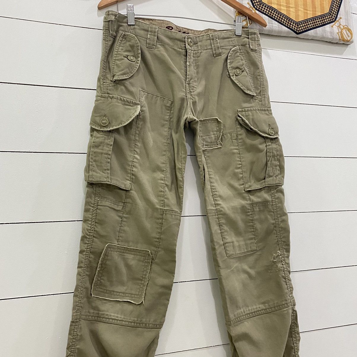 If Six Was Nine × Japanese Brand × Le Grande Bleu (L.G.B.) Back number Tactical Multi Pocket Patchwork Cargo Pants Size US 32 / EU 48 - 4 Thumbnail