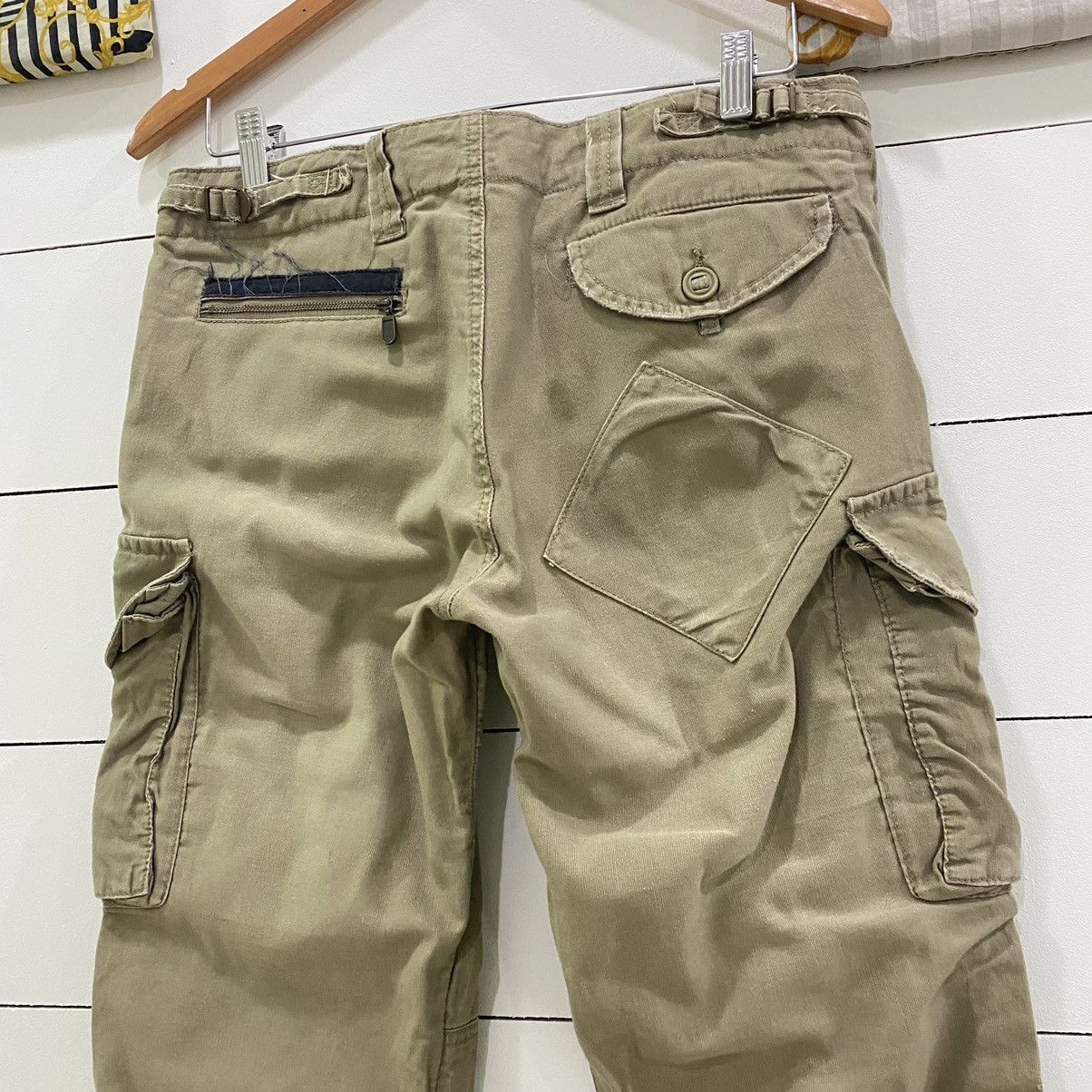 If Six Was Nine × Japanese Brand × Le Grande Bleu (L.G.B.) Back number Tactical Multi Pocket Patchwork Cargo Pants Size US 32 / EU 48 - 10 Thumbnail