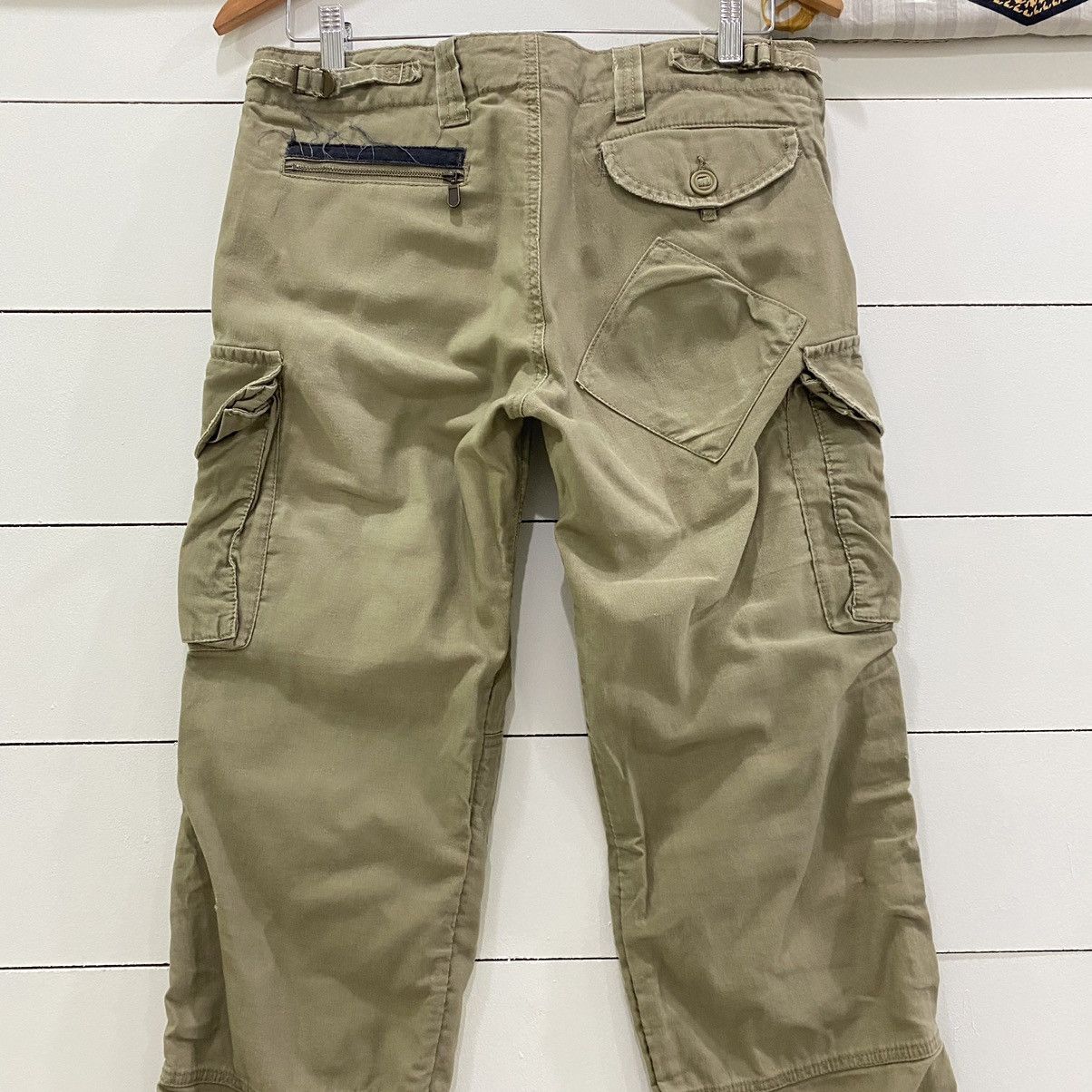 If Six Was Nine × Japanese Brand × Le Grande Bleu (L.G.B.) Back number Tactical Multi Pocket Patchwork Cargo Pants Size US 32 / EU 48 - 9 Thumbnail