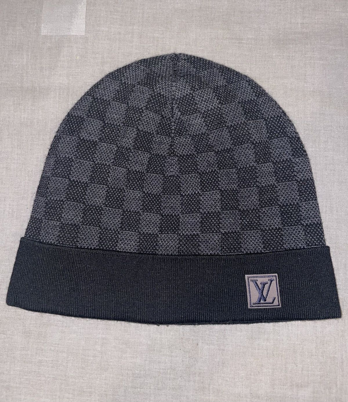 Louis Vuitton Néo Petit Damier Beanie Beige Wool