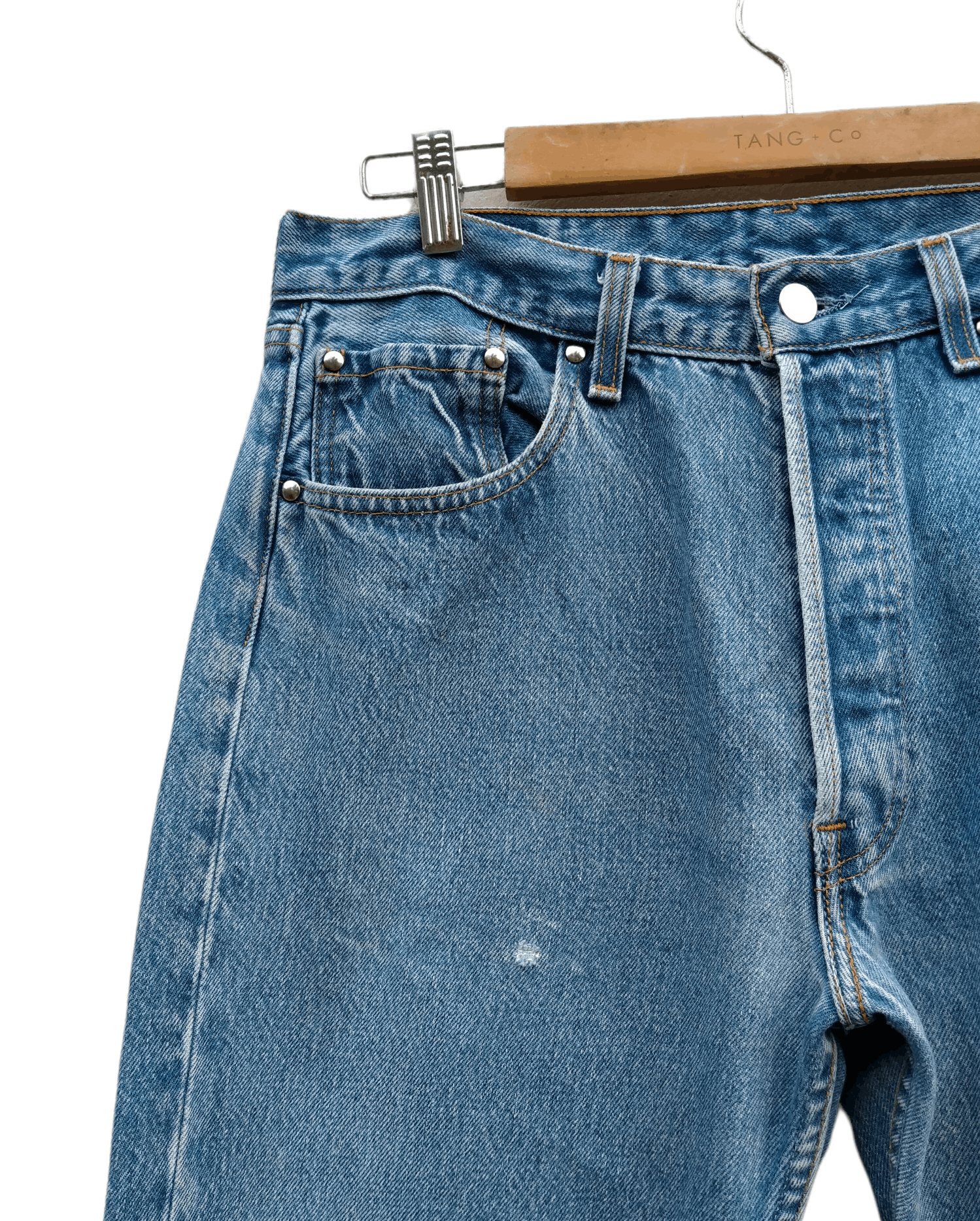 Levi's Rare Reconstructed Zipper Levis 98 501 X Fer Distressed Jean Size US 32 / EU 48 - 10 Thumbnail