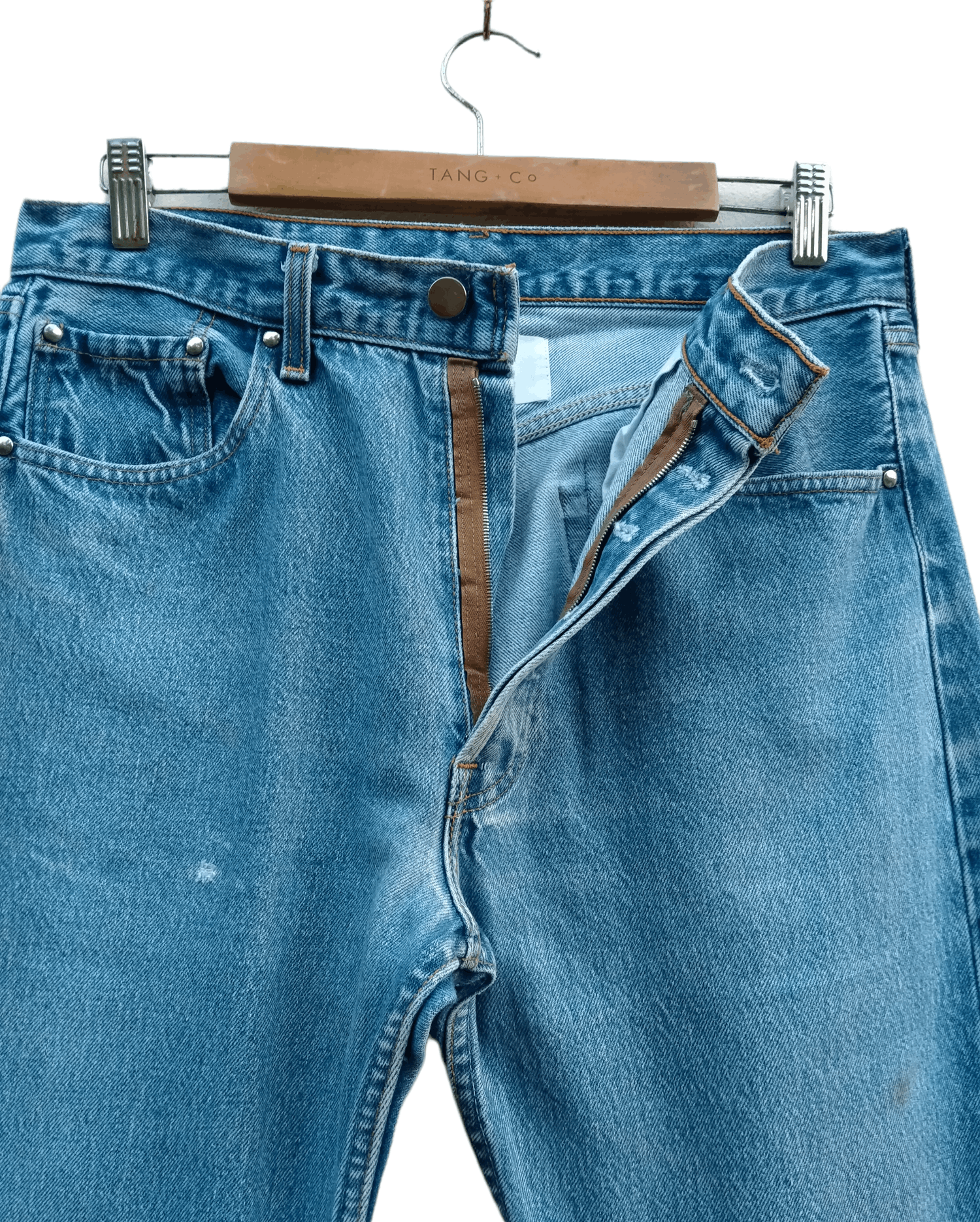 Levi's Rare Reconstructed Zipper Levis 98 501 X Fer Distressed Jean Size US 32 / EU 48 - 4 Thumbnail