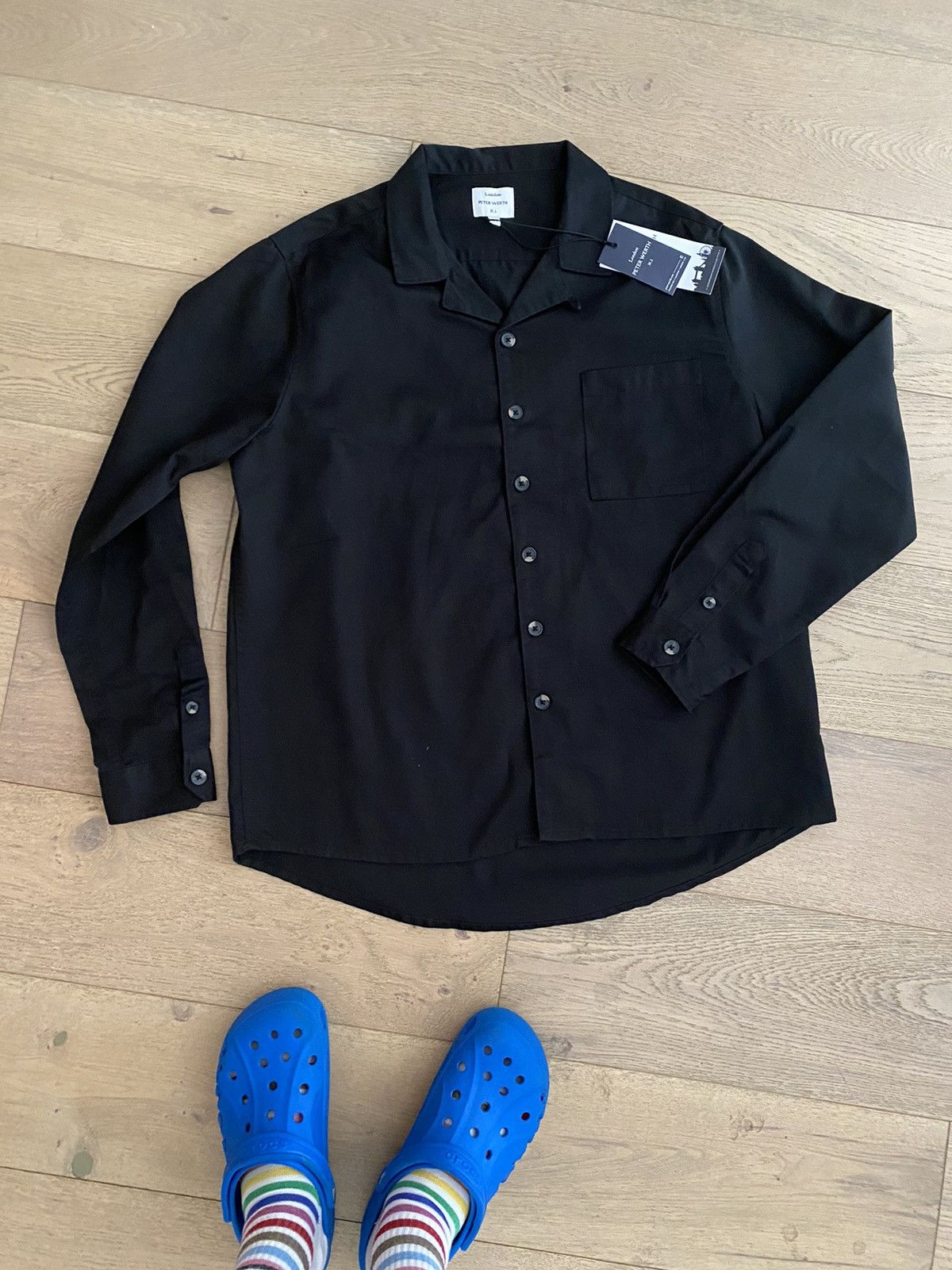 Peter Werth NWT Peter Werth workshirt shacket over shirt jacket black Size US L / EU 52-54 / 3 - 1 Thumbnail