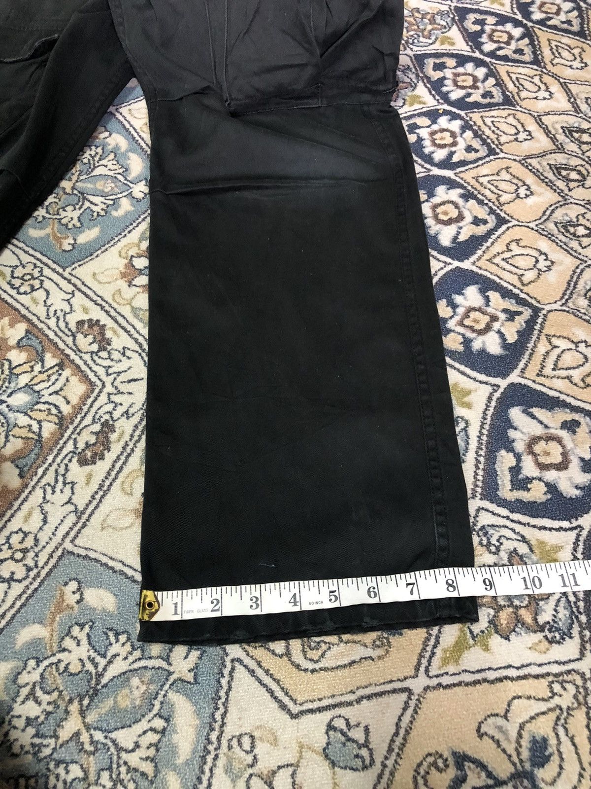Seditionaries 🥷🏿Vintage Real Crush Loose Fit Cargo Pant Black Size US 31 - 19 Thumbnail