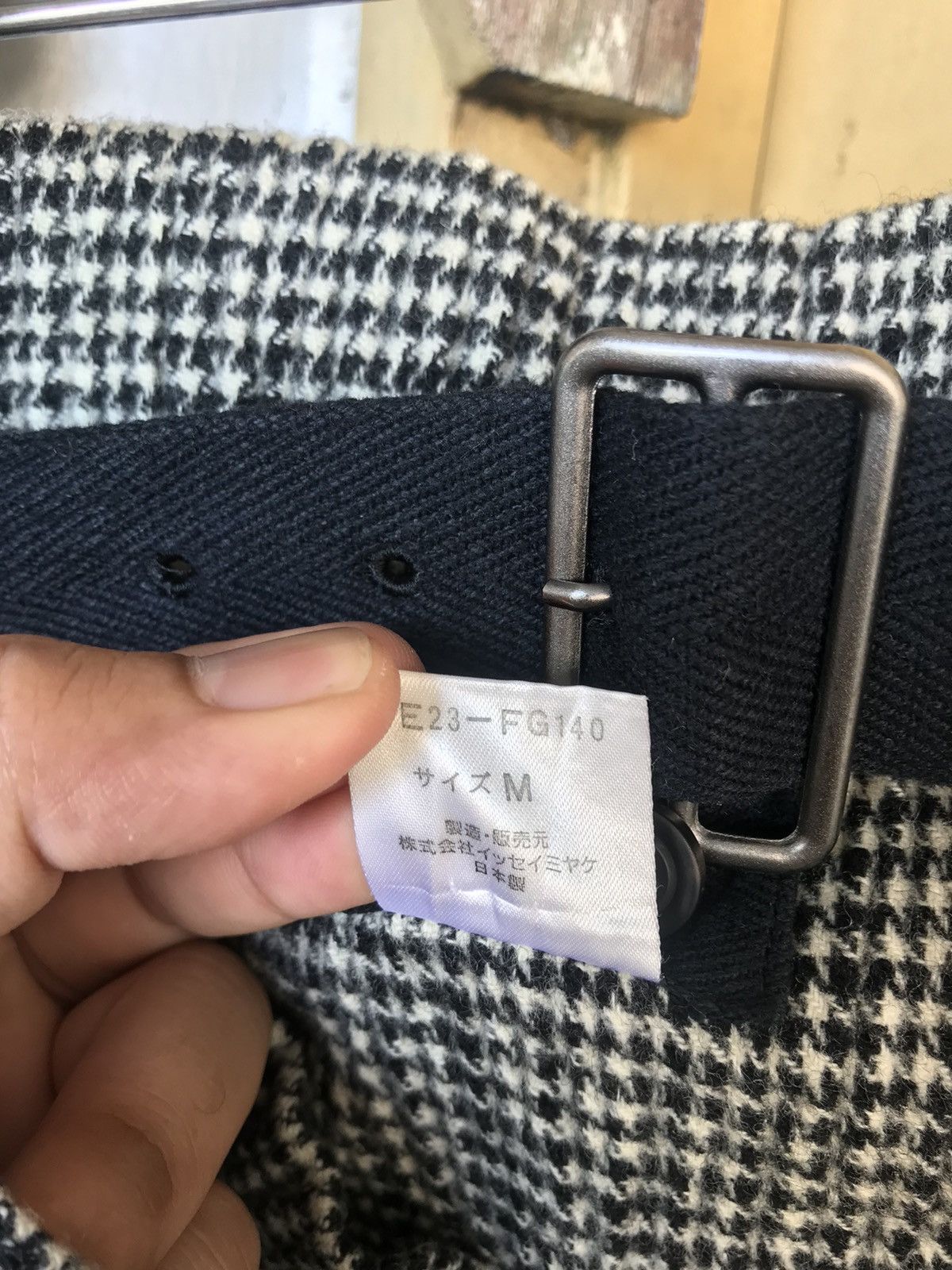 Issey Miyake Vintage Issey Miyake PermanenteTweed Stretchable Midi Skirt Size 29" - 14 Thumbnail