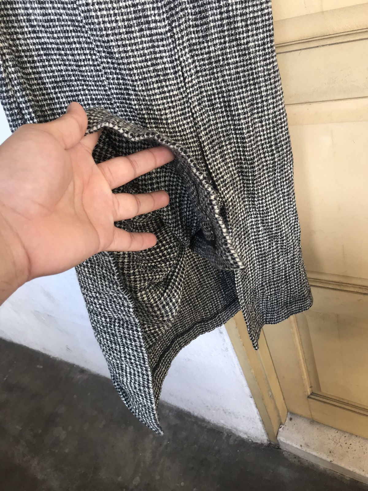 Issey Miyake Vintage Issey Miyake PermanenteTweed Stretchable Midi Skirt Size 29" - 8 Thumbnail