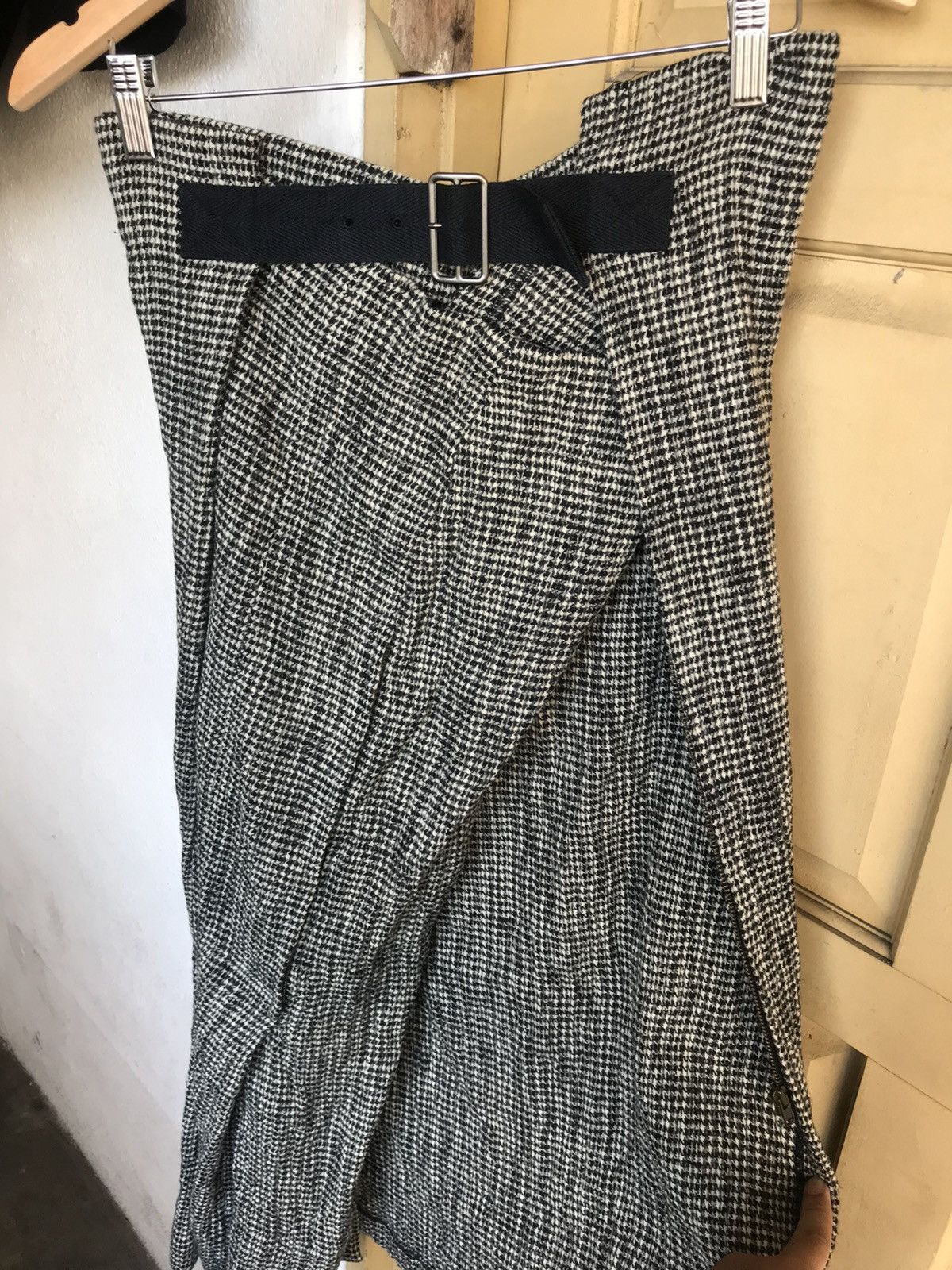 Issey Miyake Vintage Issey Miyake PermanenteTweed Stretchable Midi Skirt Size 29" - 4 Thumbnail
