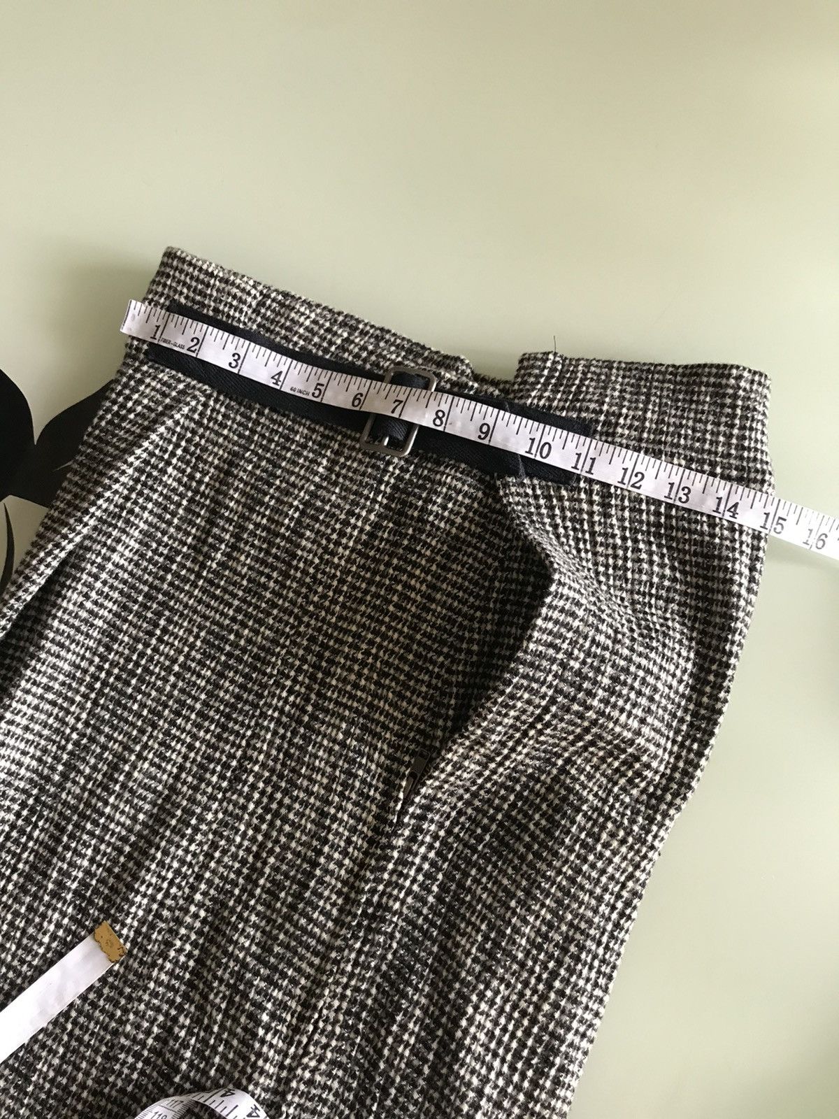 Issey Miyake Vintage Issey Miyake PermanenteTweed Stretchable Midi Skirt Size 29" - 16 Thumbnail