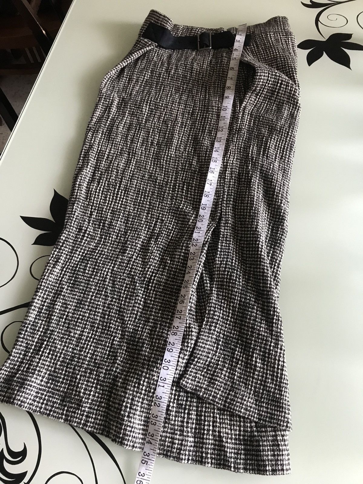 Issey Miyake Vintage Issey Miyake PermanenteTweed Stretchable Midi Skirt Size 29" - 17 Thumbnail