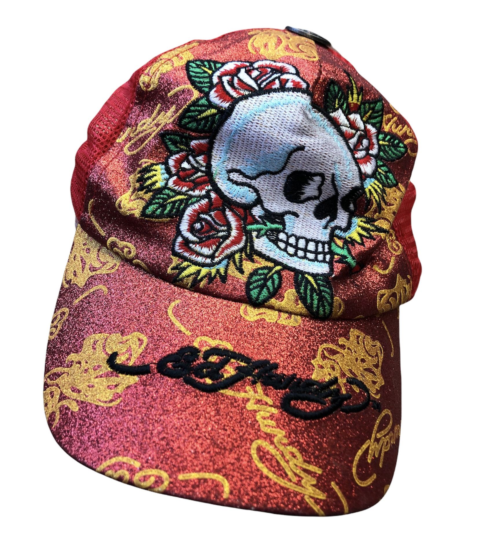 Christian Audigier × Ed Hardy × Vintage Vintage Ed Hardy Trucker Snapback Christian Audigier Cap Size ONE SIZE - 1 Thumbnail