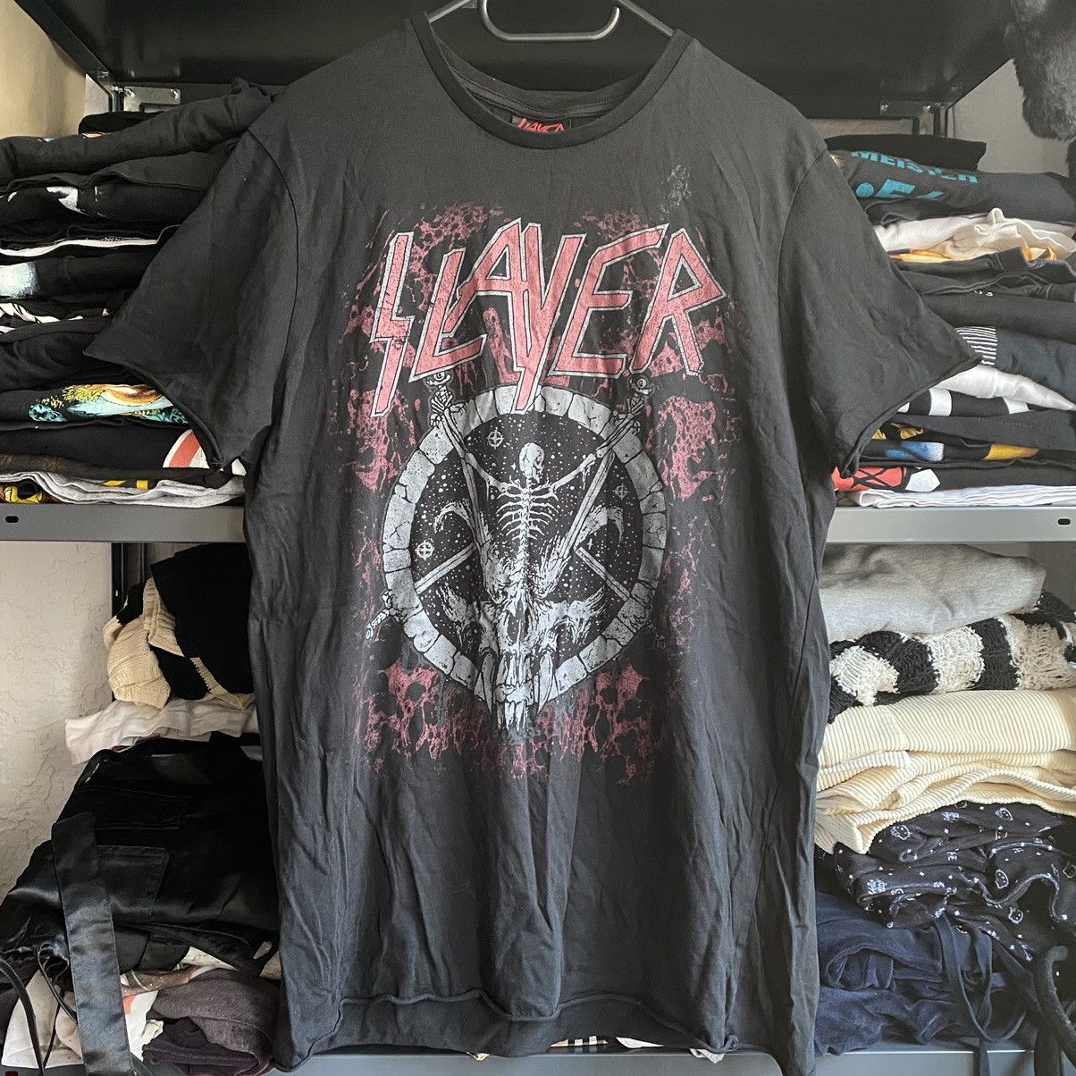 Band Tees SLAYER BAND FADED SKELETON BONES T SHIRT Size US M / EU 48-50 / 2 - 1 Thumbnail