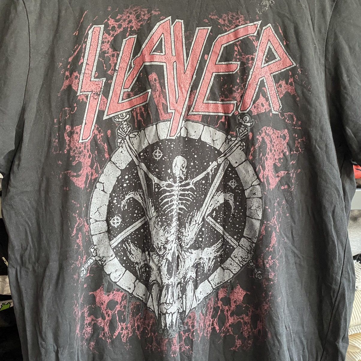 Band Tees SLAYER BAND FADED SKELETON BONES T SHIRT Size US M / EU 48-50 / 2 - 2 Thumbnail