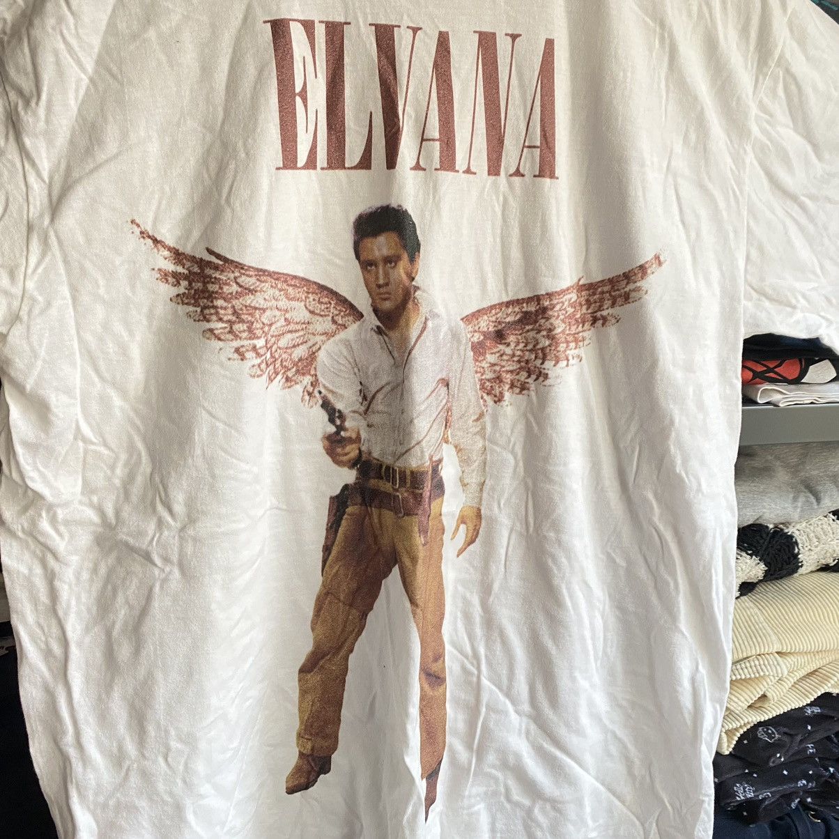 Band Tees ELVIS LIKE NIRVANA IN UTERO ELVANA T SHIRT Size US L / EU 52-54 / 3 - 2 Thumbnail
