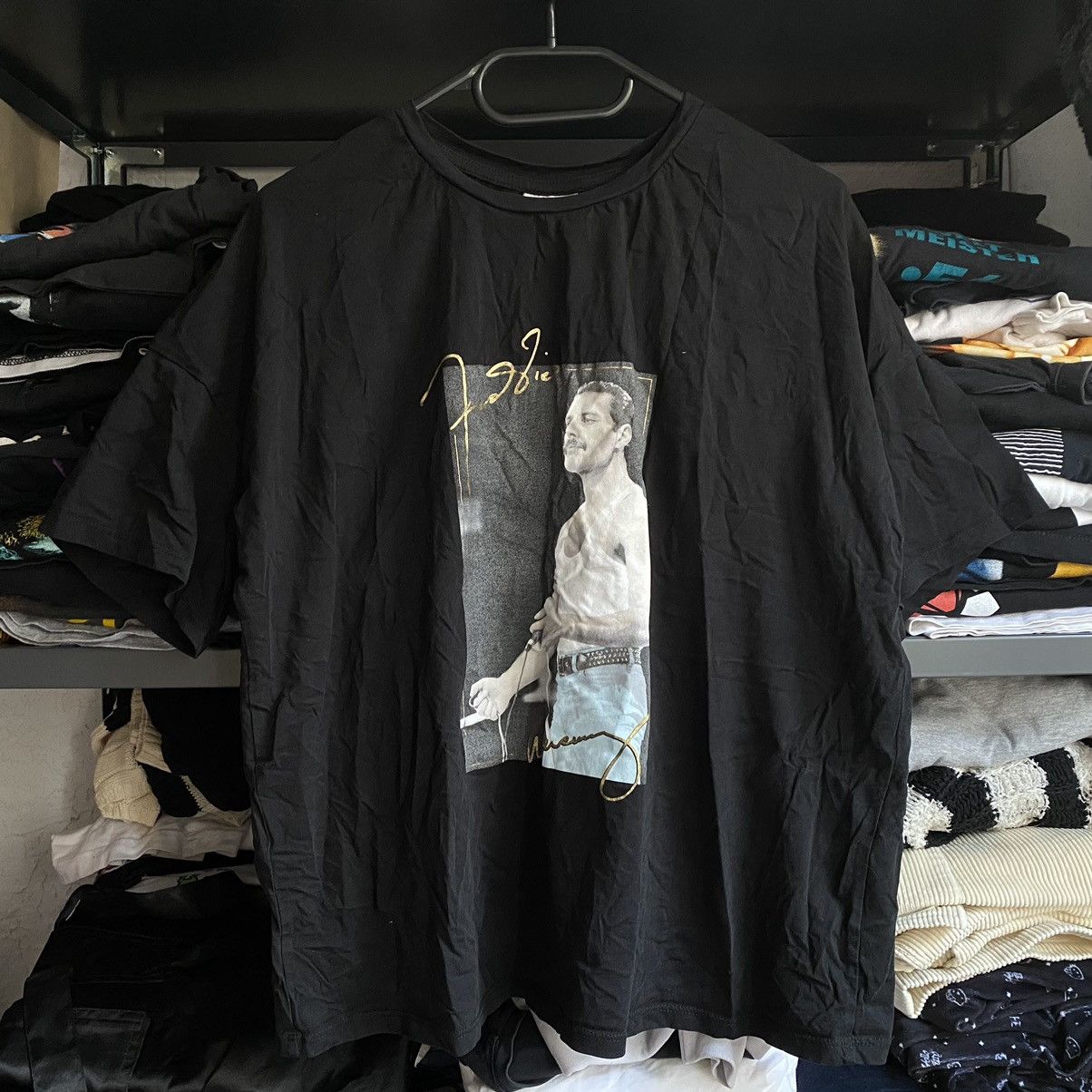 Band Tees THE QUEEN FREDDIE MERCURY LIVE AID CONCERT T SHIRT Size L / US 10 / IT 46 - 1 Thumbnail