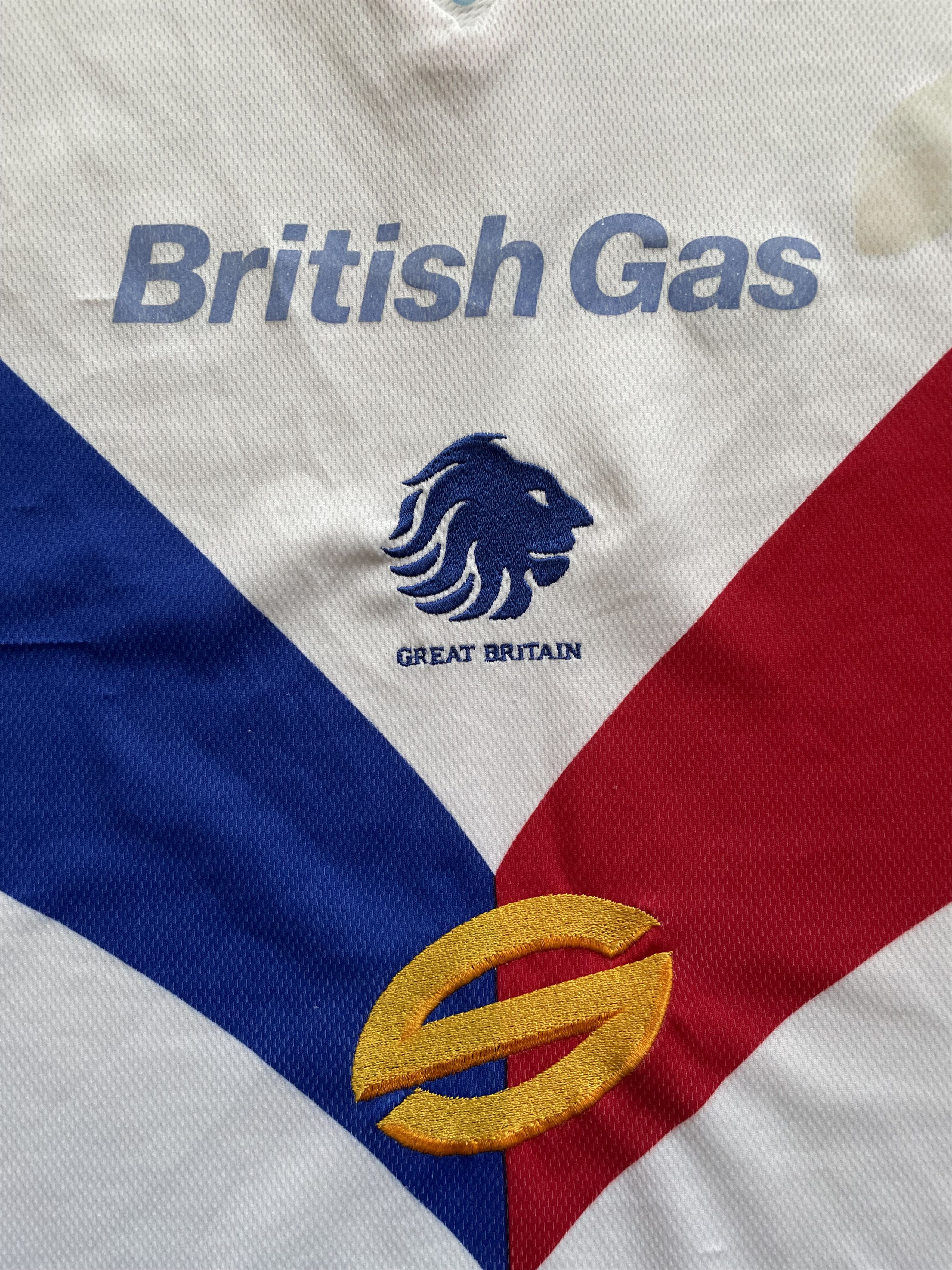 Asics 1997 Great Britain Rugby League Shirt Jersey Tee Rare Size US M / EU 48-50 / 2 - 3 Thumbnail