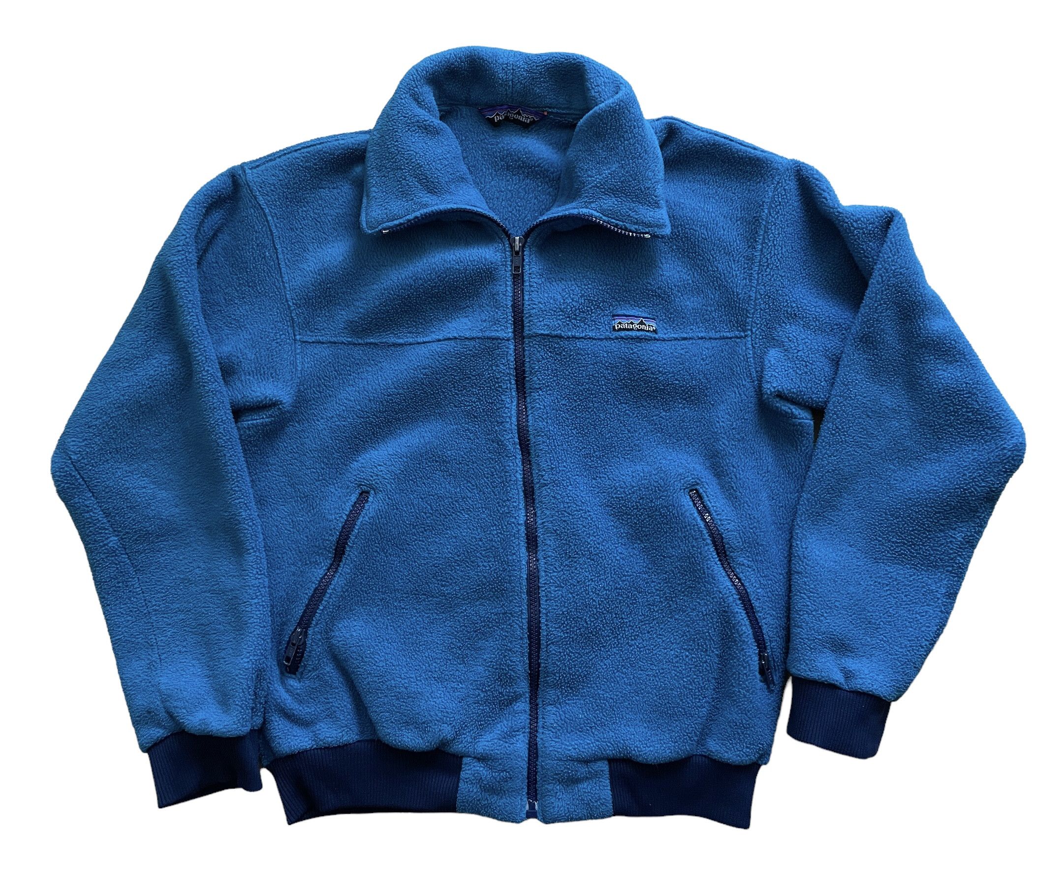 Patagonia × Vintage Vintage Patagonia Fleece Jacket Rare Full Zip Drill Hype Size US S / EU 44-46 / 1 - 1 Thumbnail