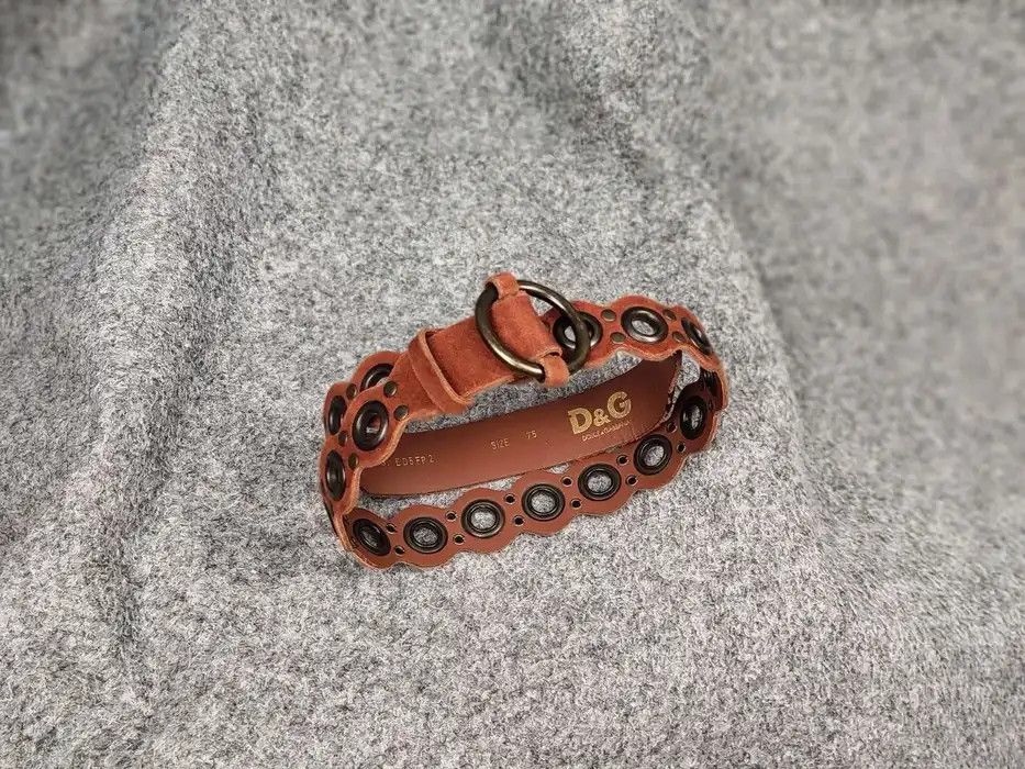 Dolce & Gabbana Vintage 90's Dolce & Gabbana Perforations Leather Belt Size ONE SIZE - 6 Thumbnail