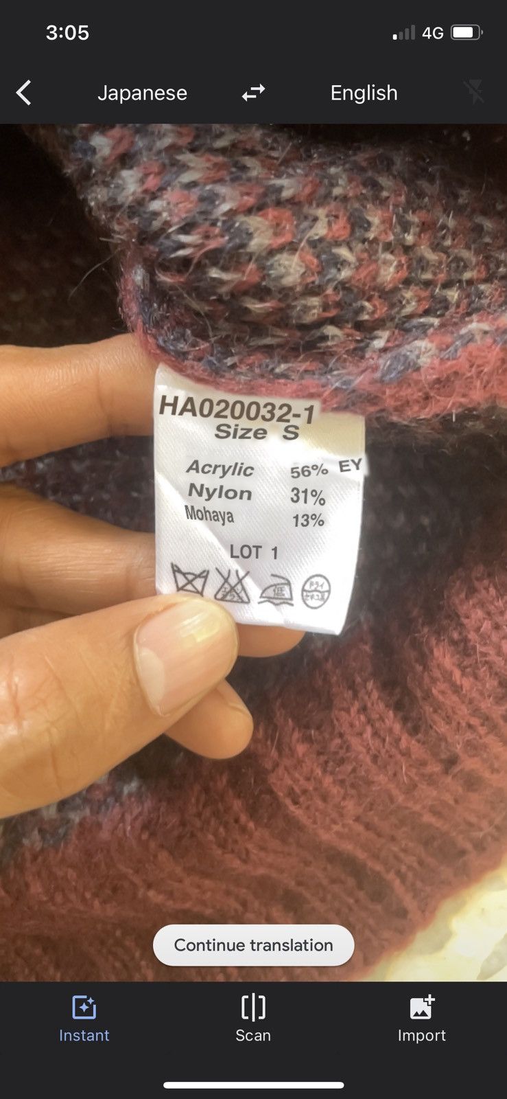 HARE HARE mohair Size US S / EU 44-46 / 1 - 4 Thumbnail