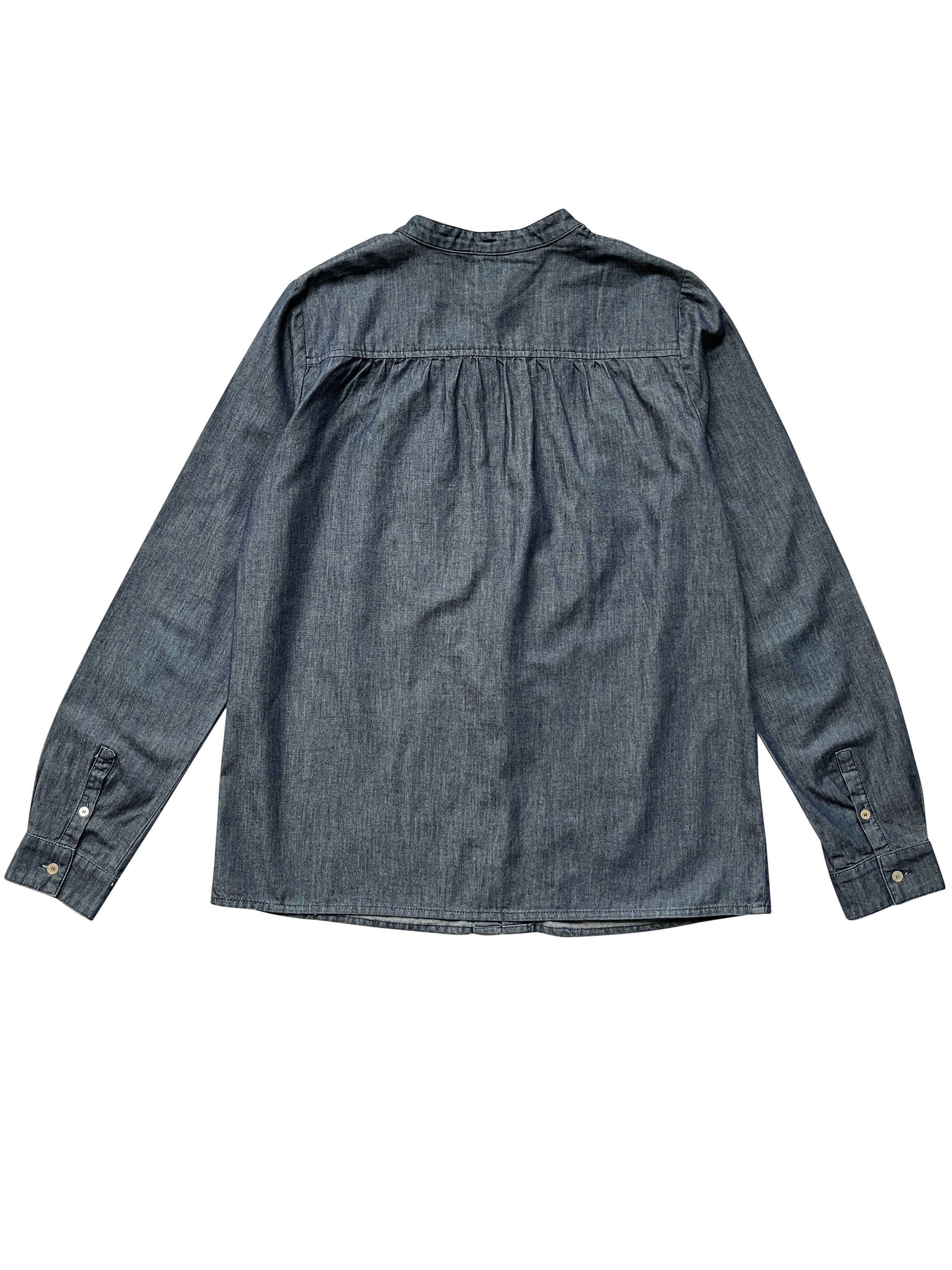 Miu Miu ⚡️QUICK SALE⚡️2011 Miu Miu Blue Button-up Shirt Ruffled Trim Size XL / US 12-14 / IT 48-50 - 2 Thumbnail