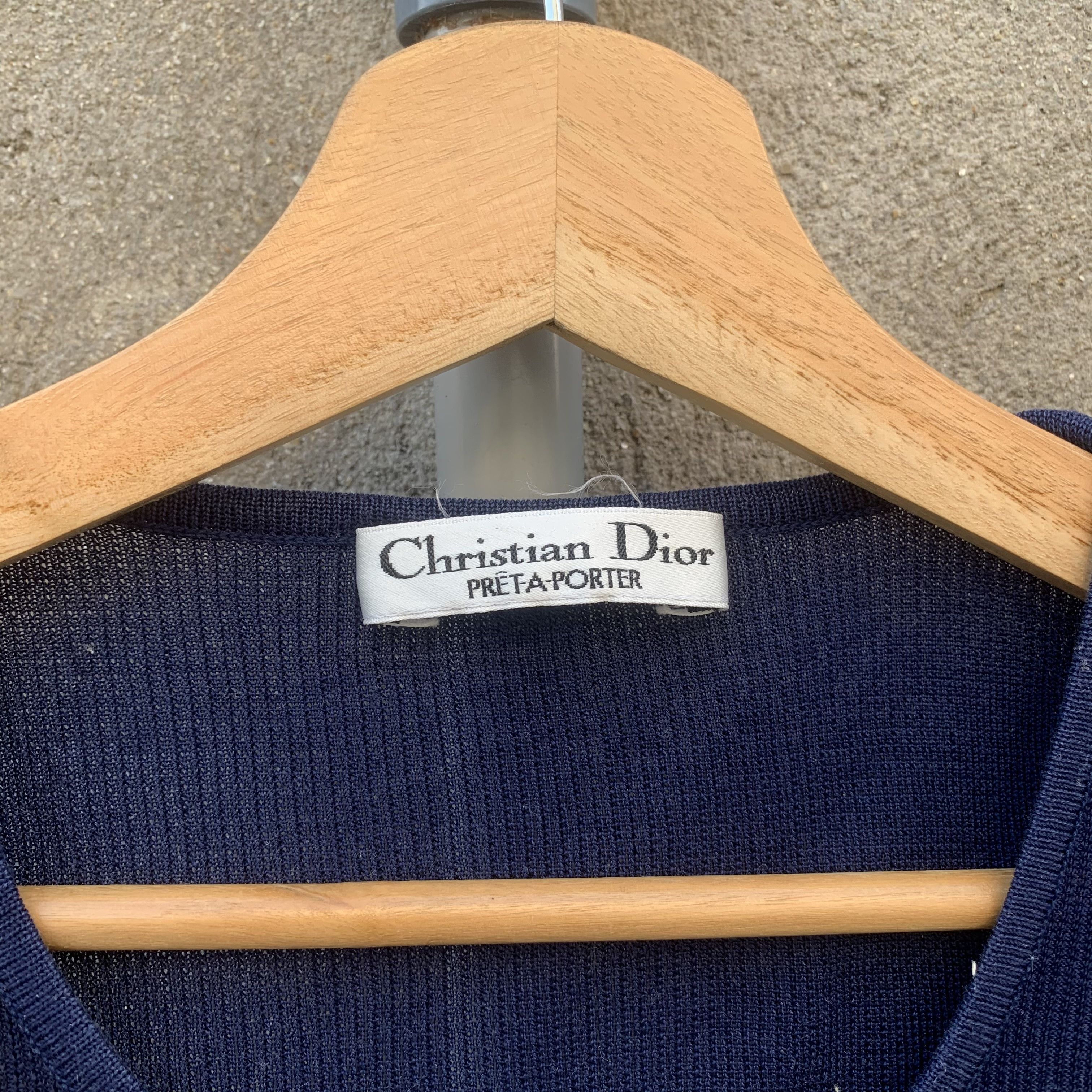 Japanese Brand CYBER WEEK 💥 CHRISTIAN DIOR Spell Out Knit Sweater Size US XS / EU 42 / 0 - 5 Thumbnail
