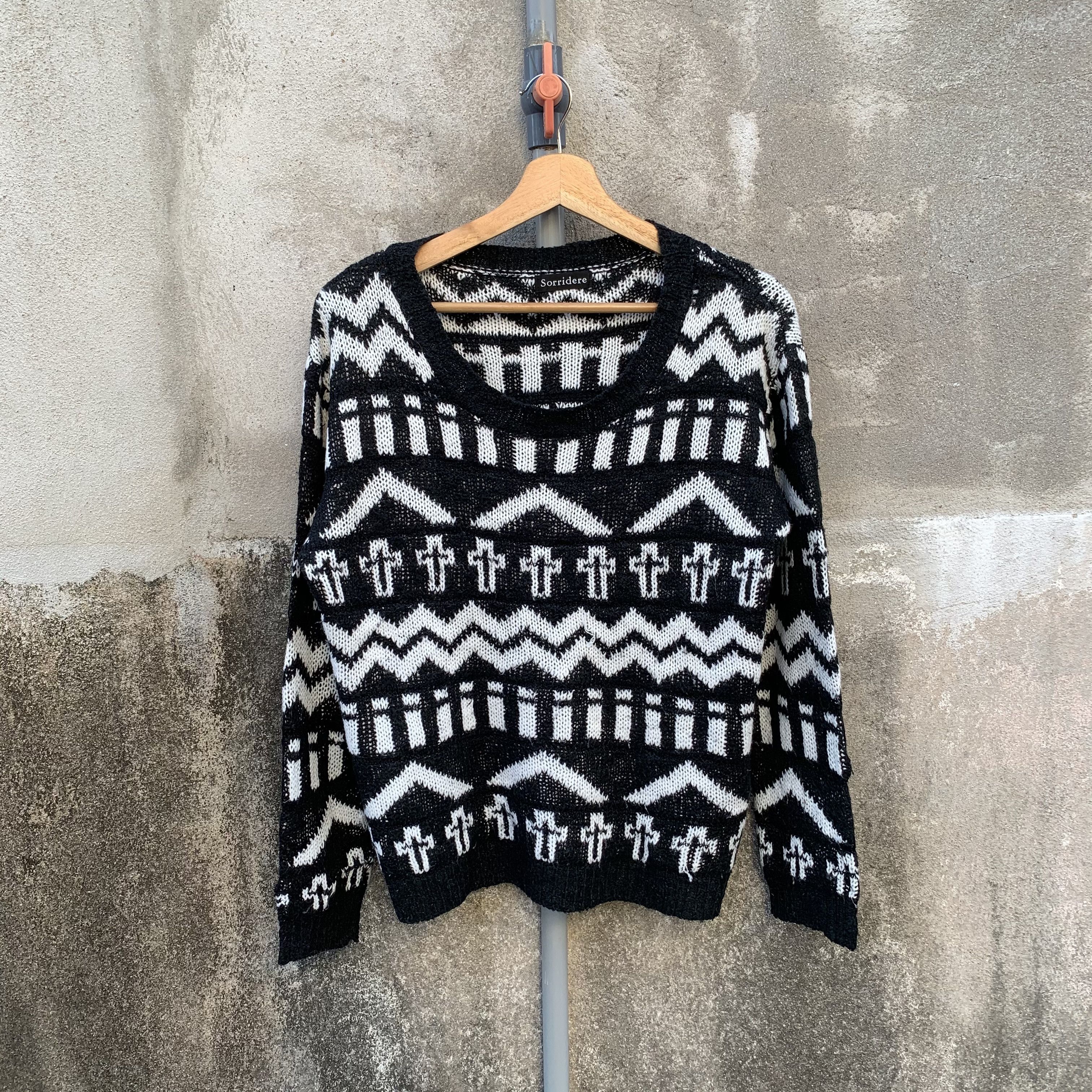 Japanese Vintage Knit Jumper Arts Pullover Sweater