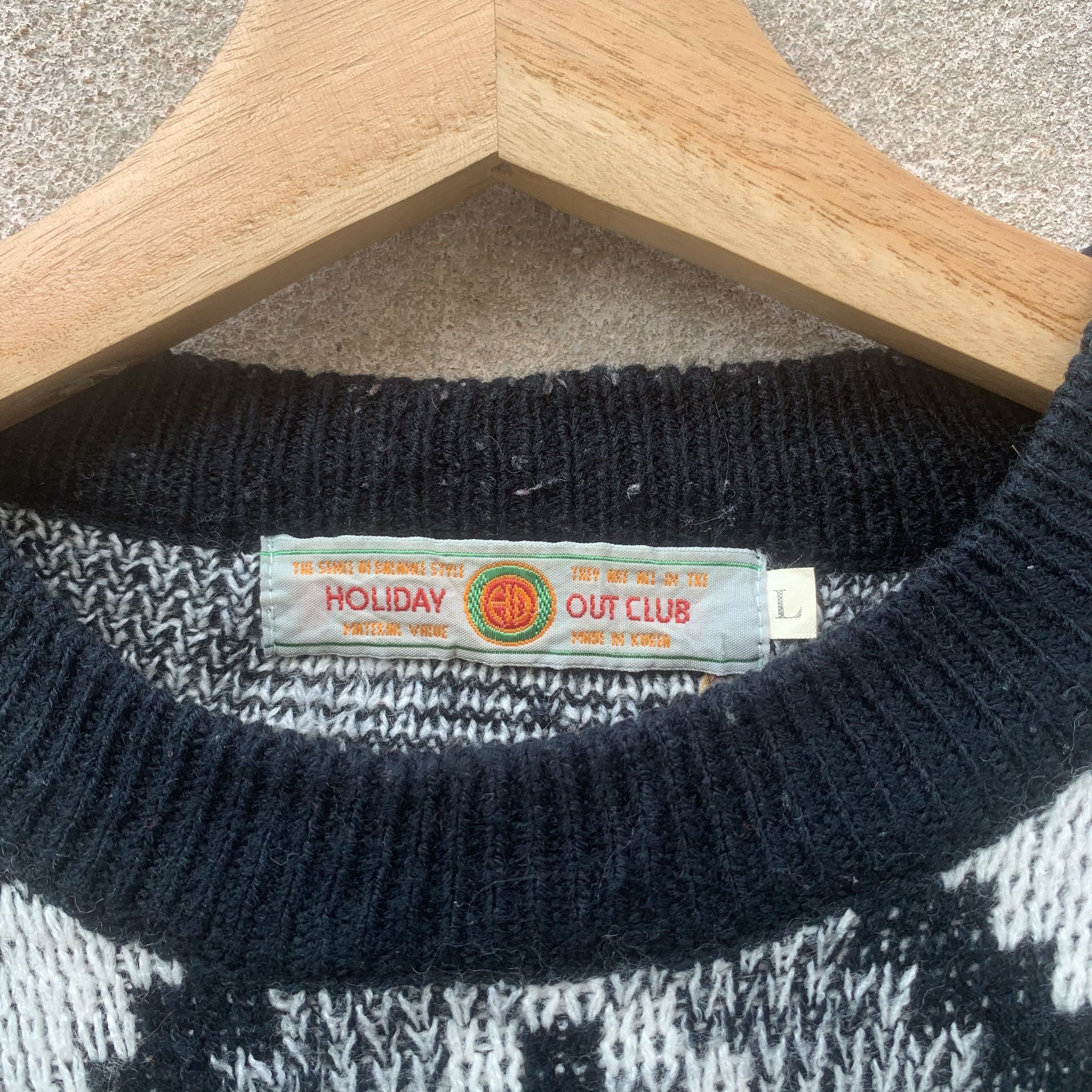 Aran Isles Knitwear ORNAMENTAL Japan Art Pattern Knit Sweater Pullover Jumper Size US L / EU 52-54 / 3 - 6 Thumbnail