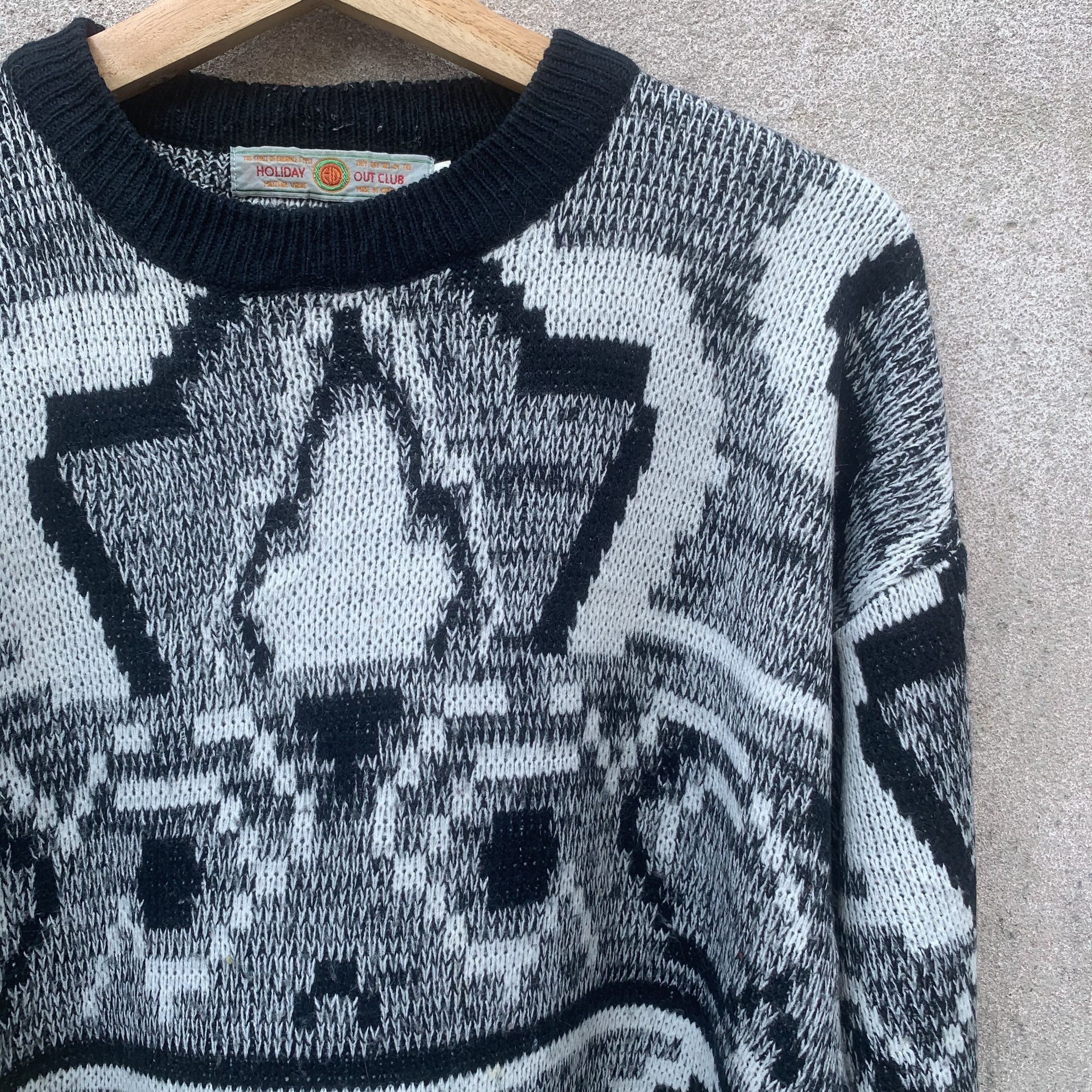 Aran Isles Knitwear ORNAMENTAL Japan Art Pattern Knit Sweater Pullover Jumper Size US L / EU 52-54 / 3 - 3 Thumbnail