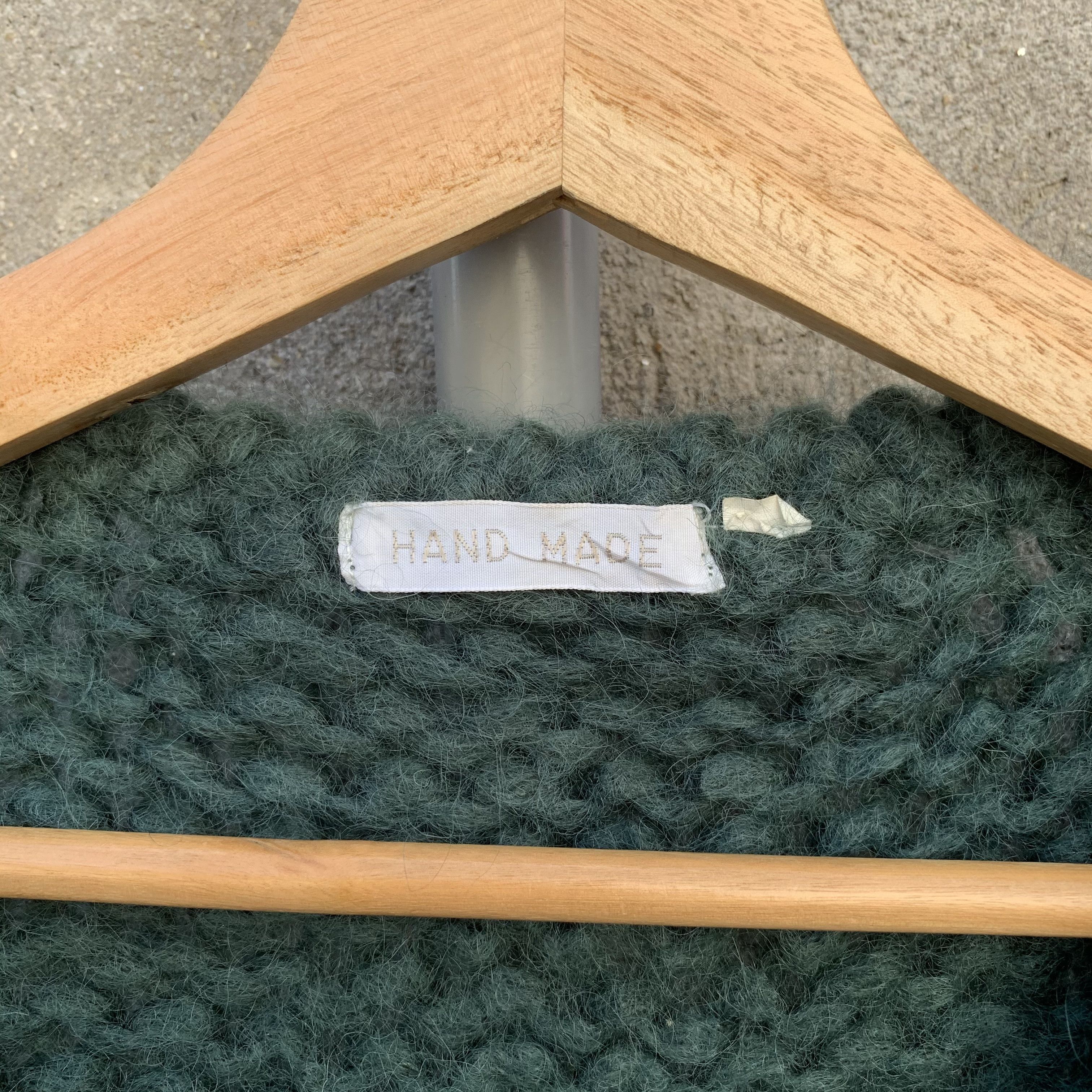Aran Isles Knitwear Japanese Handmade Knit Wool Open Cardigan Double Breast Size US M / EU 48-50 / 2 - 3 Thumbnail