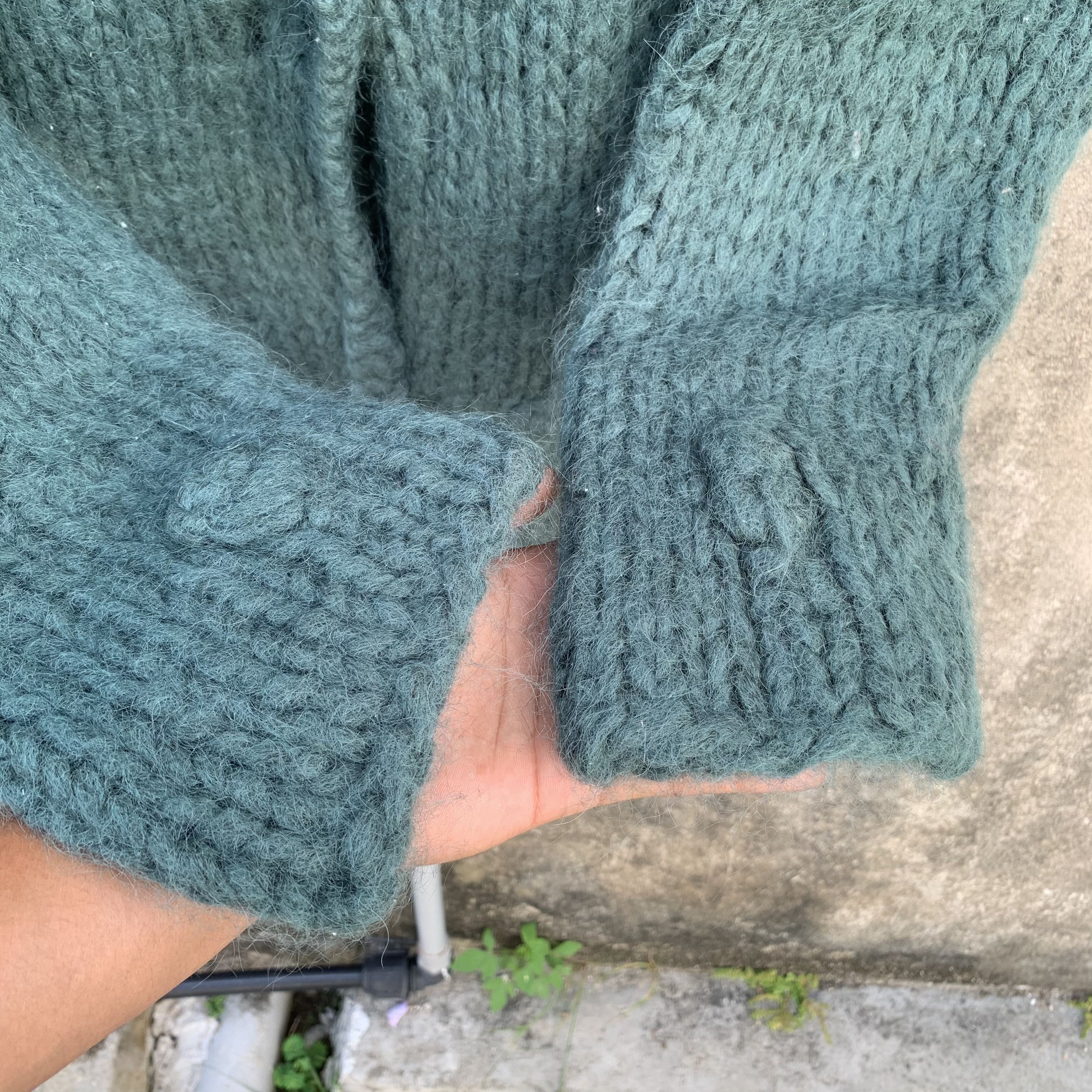 Aran Isles Knitwear Japanese Handmade Knit Wool Open Cardigan Double Breast Size US M / EU 48-50 / 2 - 5 Thumbnail