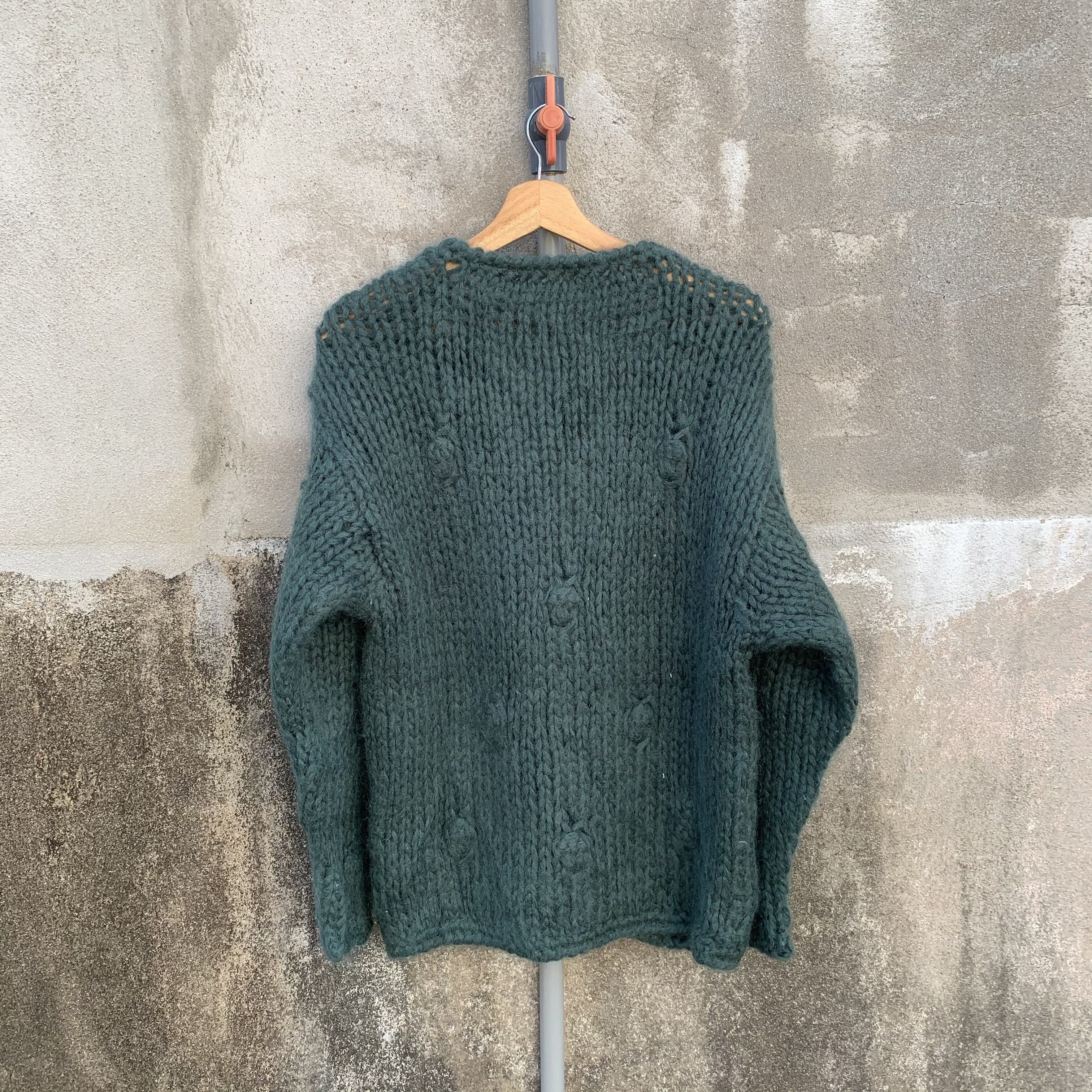 Aran Isles Knitwear Japanese Handmade Knit Wool Open Cardigan Double Breast Size US M / EU 48-50 / 2 - 6 Thumbnail