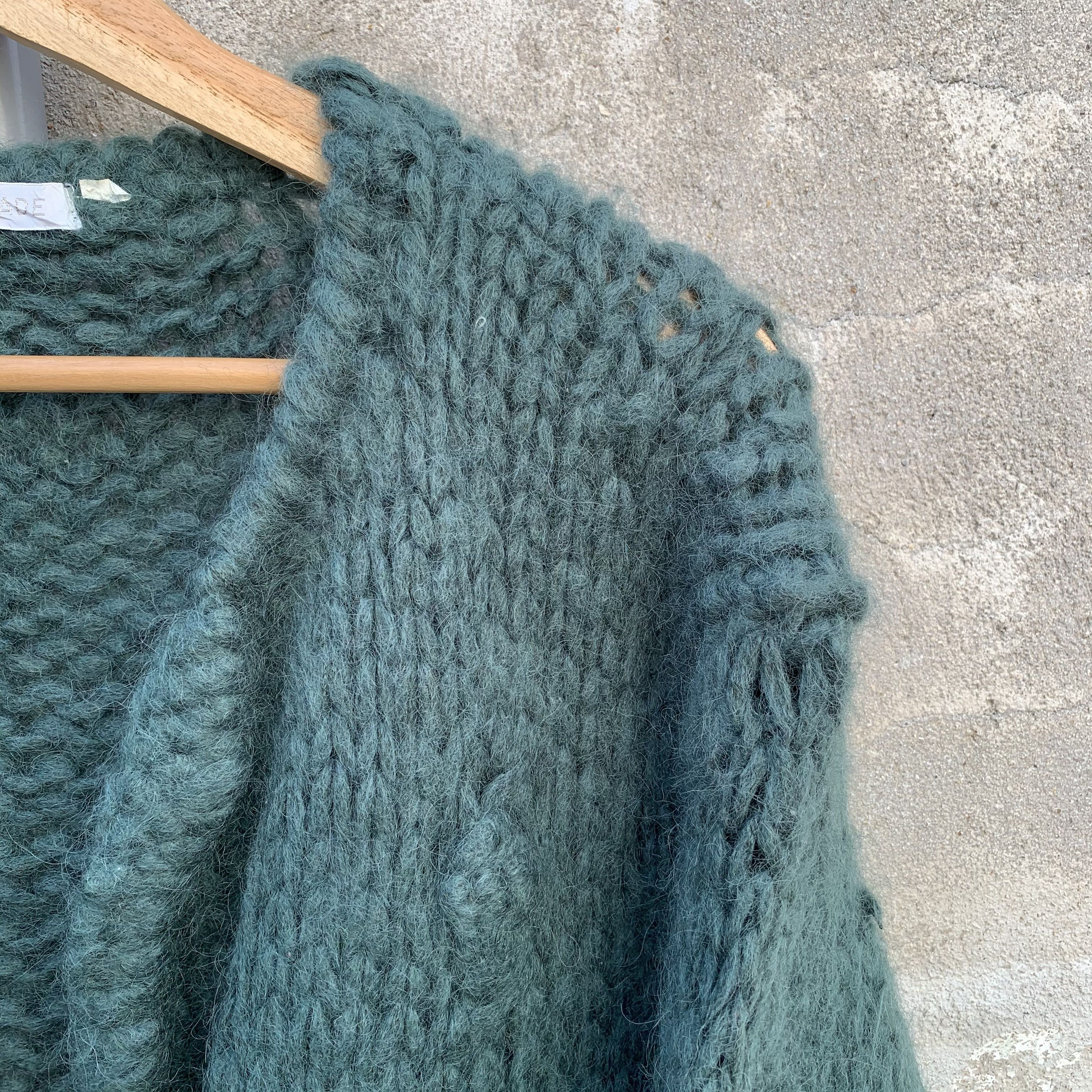 Aran Isles Knitwear Japanese Handmade Knit Wool Open Cardigan Double Breast Size US M / EU 48-50 / 2 - 4 Thumbnail
