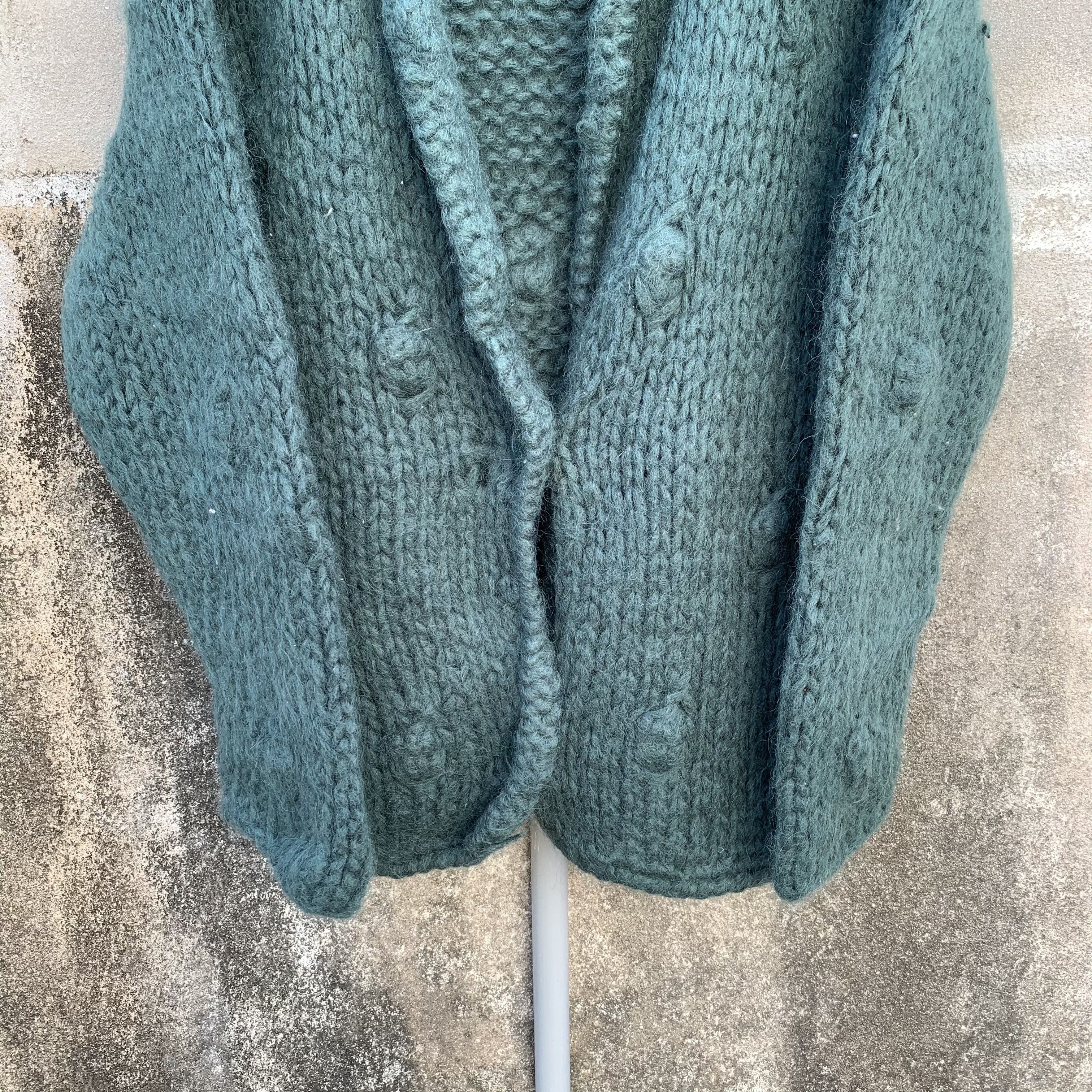 Aran Isles Knitwear Japanese Handmade Knit Wool Open Cardigan Double Breast Size US M / EU 48-50 / 2 - 2 Thumbnail