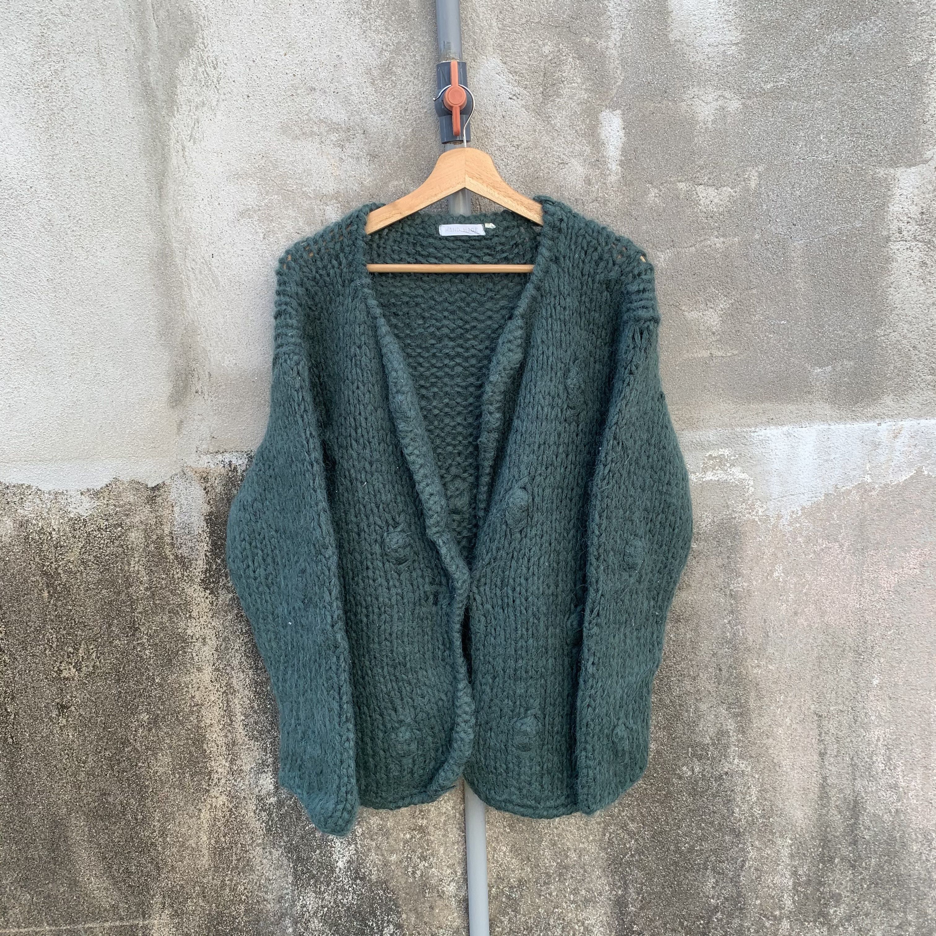 Aran Isles Knitwear Japanese Handmade Knit Wool Open Cardigan Double Breast Size US M / EU 48-50 / 2 - 1 Thumbnail