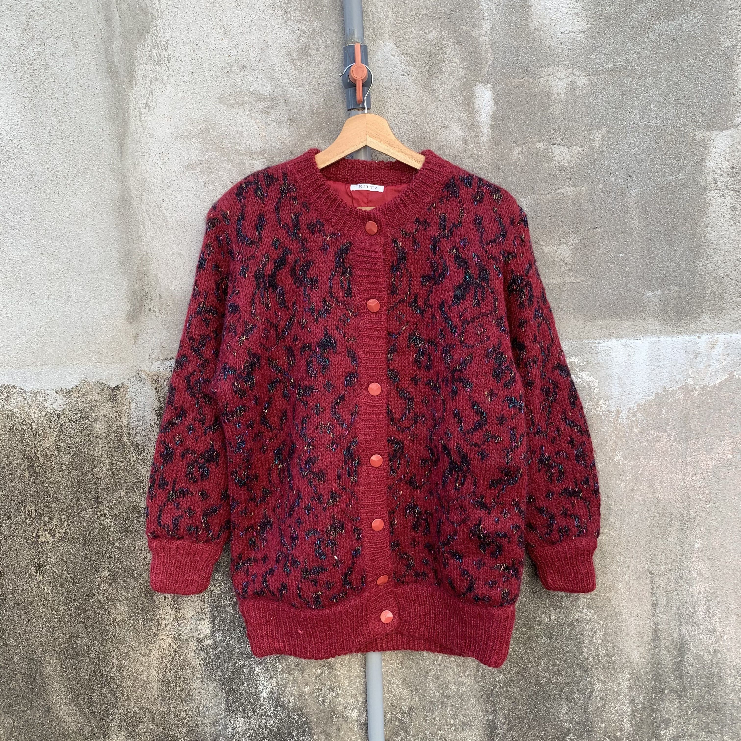 Aran Isles Knitwear Mohair RITTZ Japan Knit Button Ups Cardigan Jumper Sweater Size US M / EU 48-50 / 2 - 1 Thumbnail