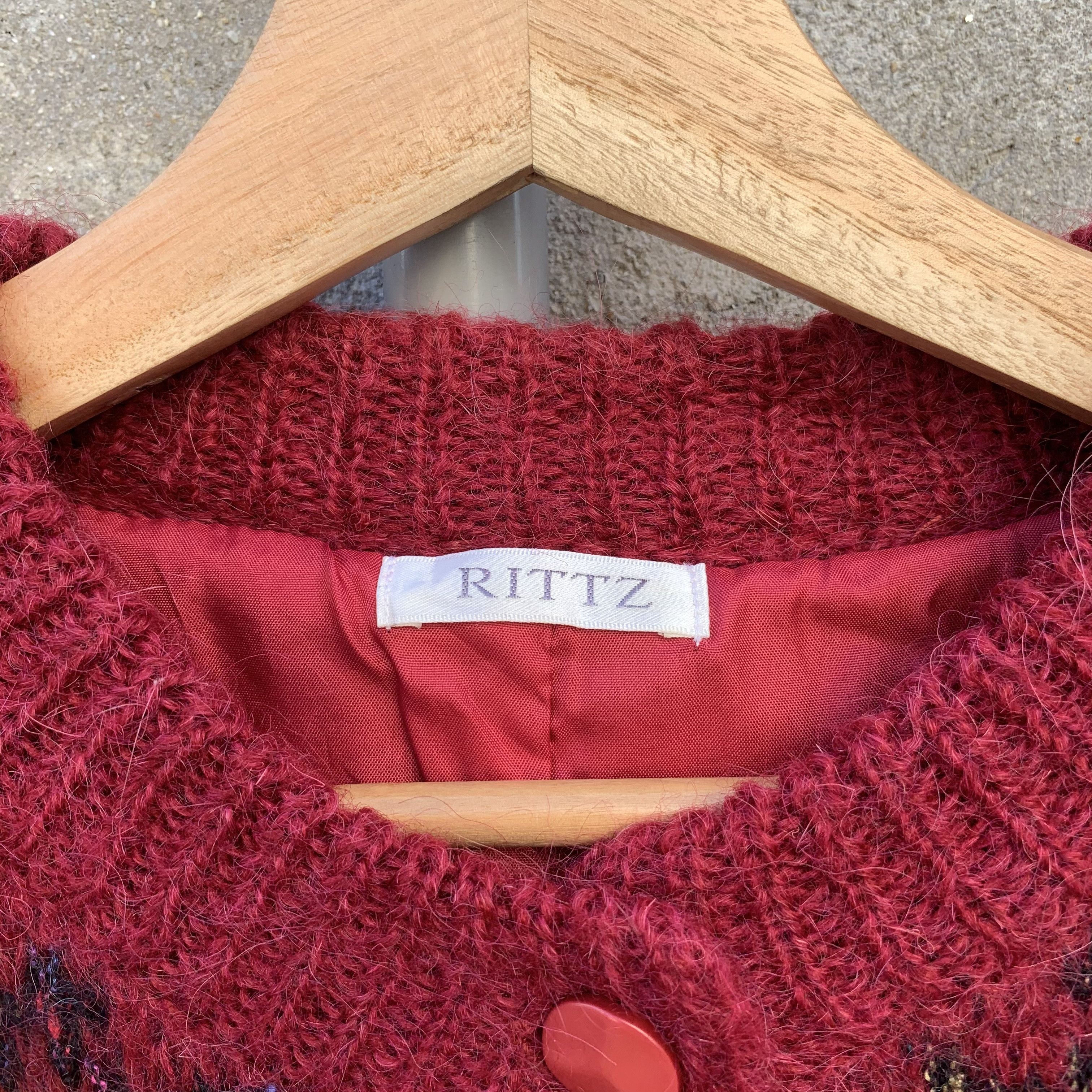 Aran Isles Knitwear Mohair RITTZ Japan Knit Button Ups Cardigan Jumper Sweater Size US M / EU 48-50 / 2 - 5 Thumbnail