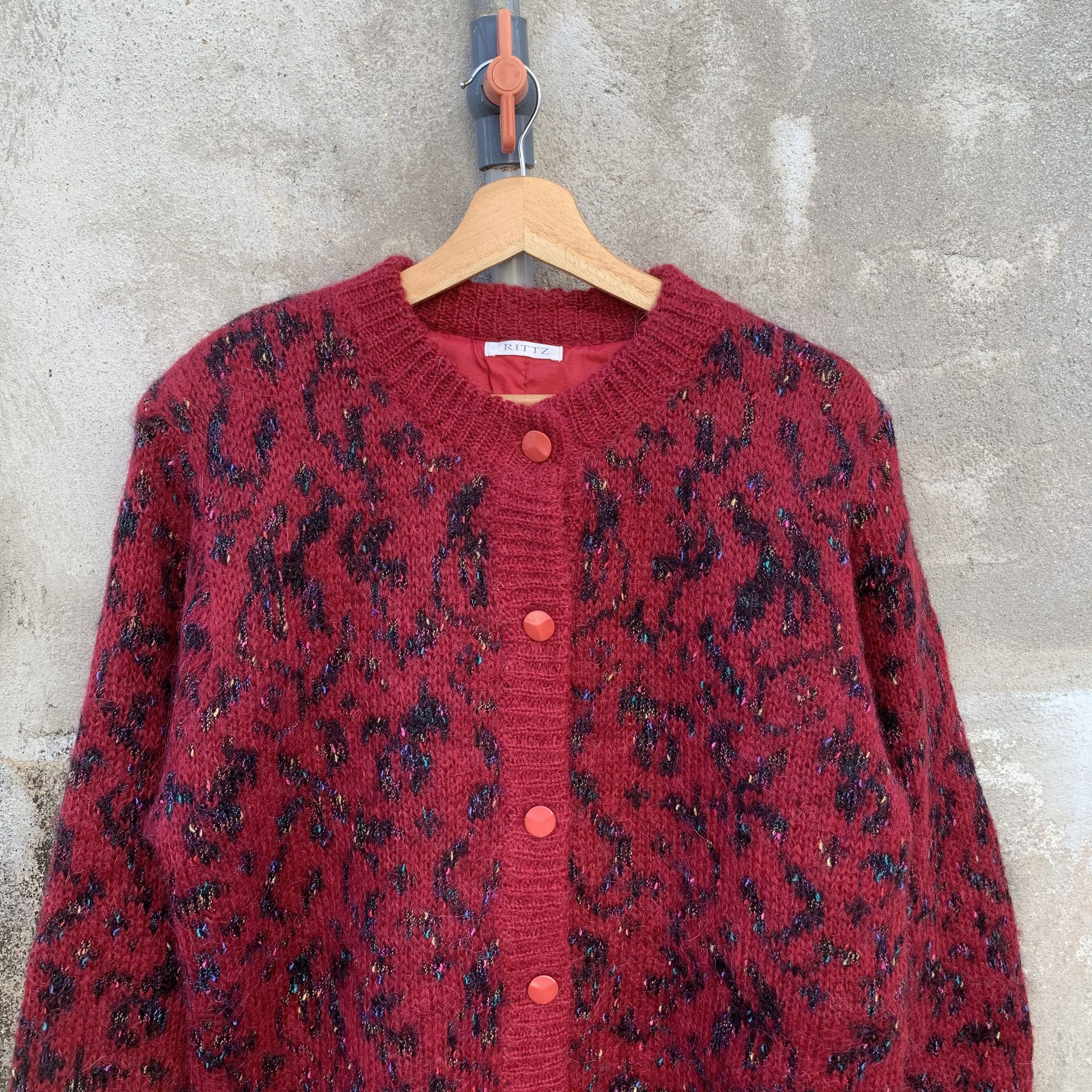 Aran Isles Knitwear Mohair RITTZ Japan Knit Button Ups Cardigan Jumper Sweater Size US M / EU 48-50 / 2 - 2 Thumbnail