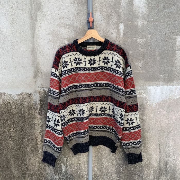 Vintage MOHAIR Vintage St John Bays Knit RARE Tribal Pattern Sweater ...