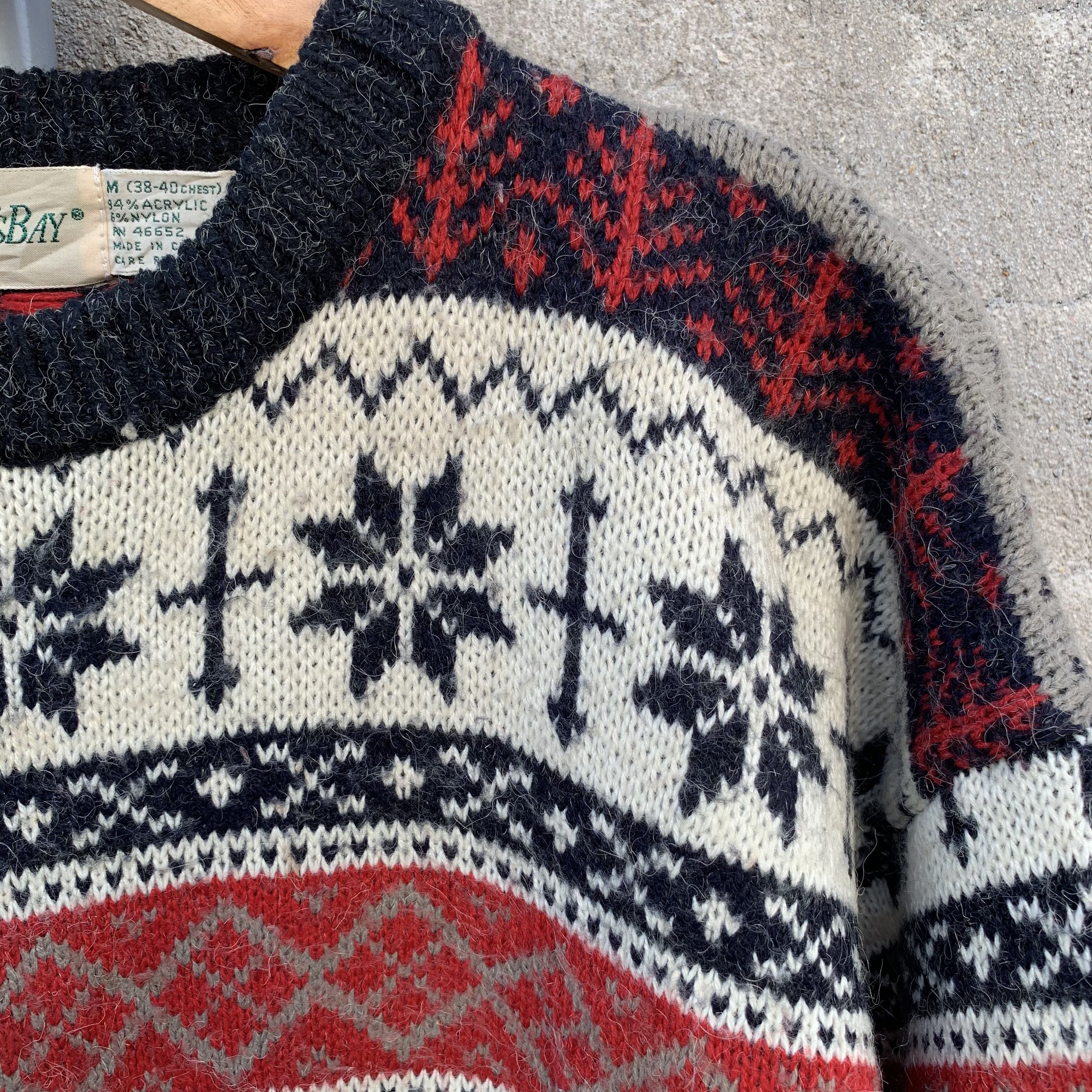 Andrew St. John MOHAIR Vintage St John Bays Knit RARE Tribal Pattern Sweater Size US M / EU 48-50 / 2 - 6 Thumbnail