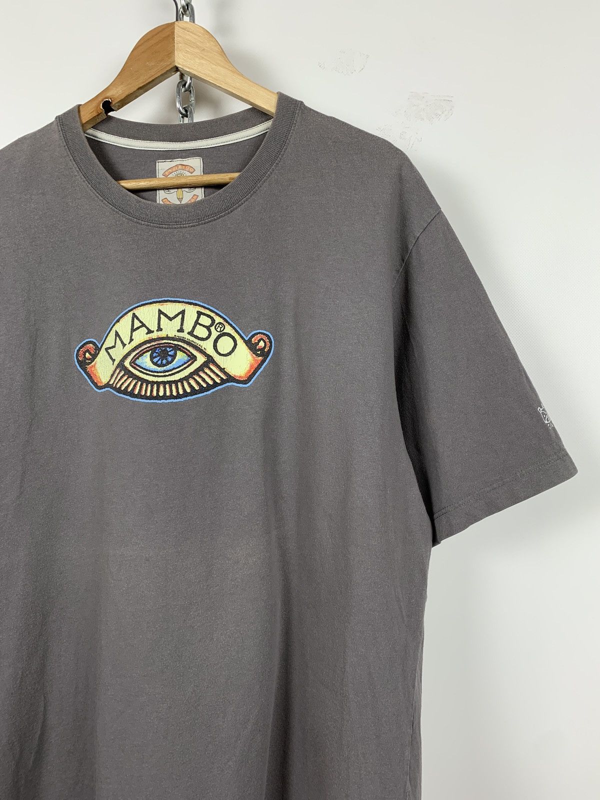 Mambo Vintage Mambo Simple Arithmetic Faded Grey T-Shirt Size US XL / EU 56 / 4 - 6 Thumbnail