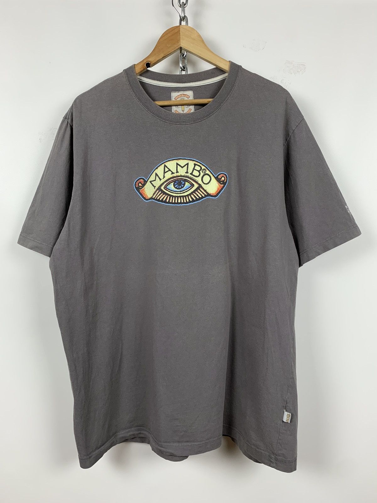 Mambo Vintage Mambo Simple Arithmetic Faded Grey T-Shirt Size US XL / EU 56 / 4 - 2 Thumbnail