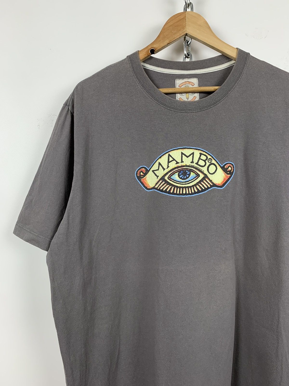 Mambo Vintage Mambo Simple Arithmetic Faded Grey T-Shirt Size US XL / EU 56 / 4 - 5 Thumbnail